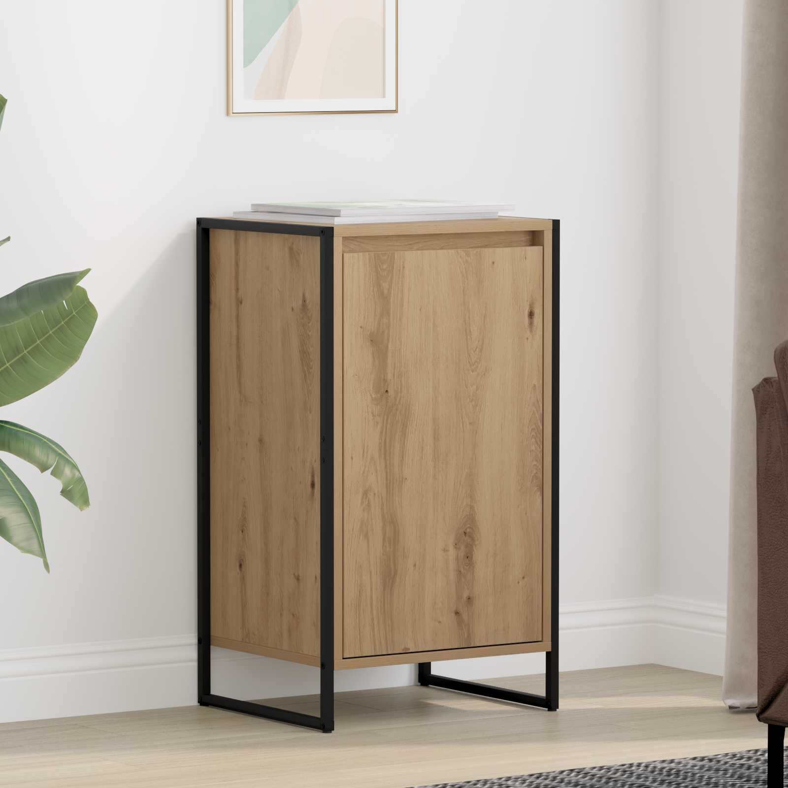 Dressoir Ambachtelijk eiken 43 x 36 x 75,5 cm Bewerkt hout is nu te koop bij PeponiXL, paradijselijk wonen!