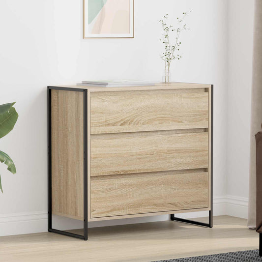 Dressoir met lade Sonoma 79 x 36 x 75.5 cm Bewerkt hout is nu te koop bij PeponiXL, paradijselijk wonen!