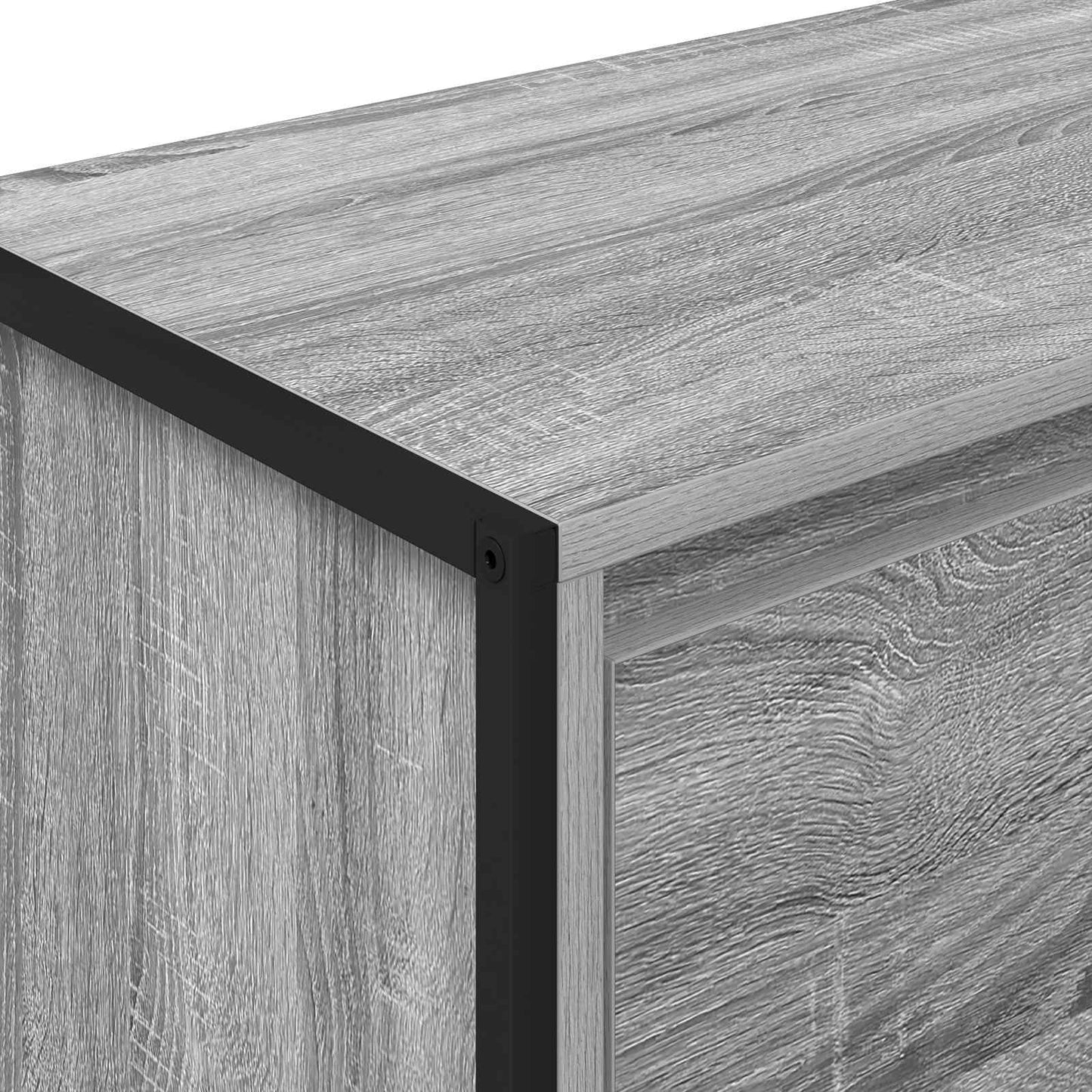 Dressoir met lade Grijs Sonoma 79 x 36 x 75.5 cm Bewerkt hout is nu te koop bij PeponiXL, paradijselijk wonen!