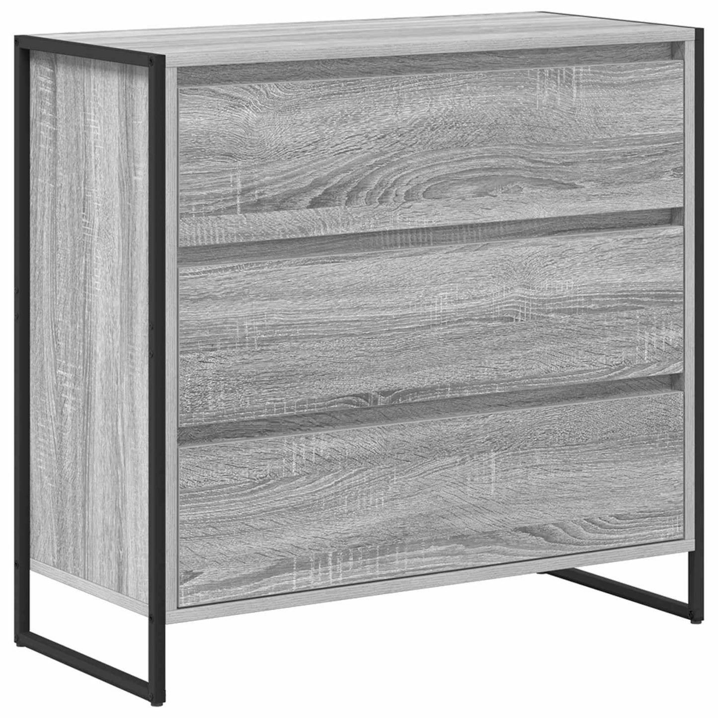 Dressoir met lade Grijs Sonoma 79 x 36 x 75.5 cm Bewerkt hout is nu te koop bij PeponiXL, paradijselijk wonen!