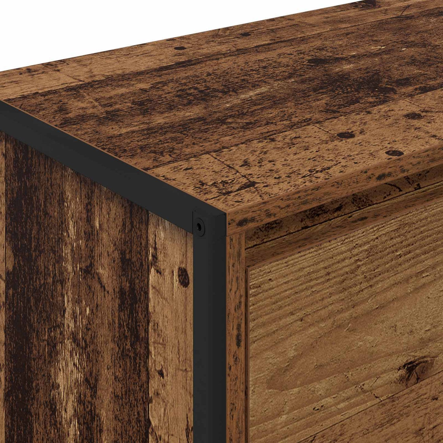 Dressoir met lade Oud Hout 79 x 36 x 75.5 cm Bewerkt hout is nu te koop bij PeponiXL, paradijselijk wonen!