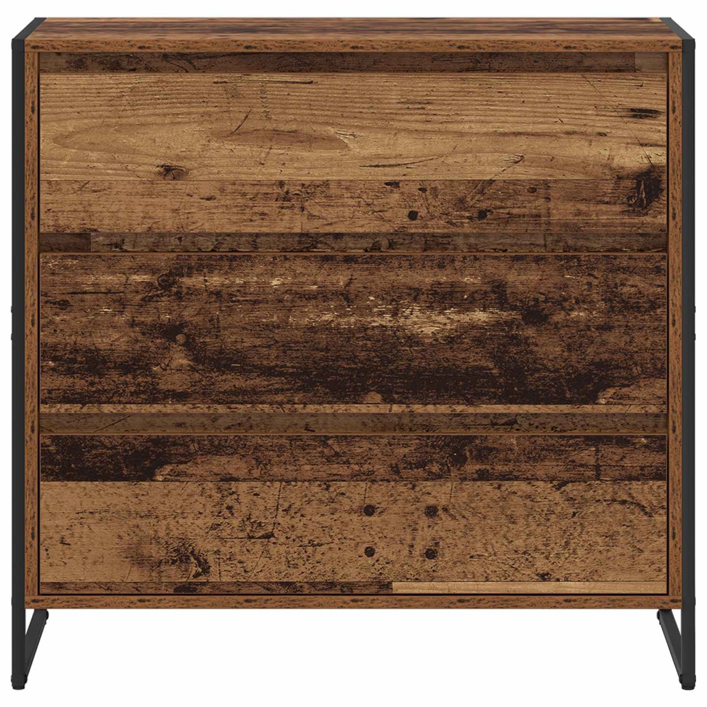 Dressoir met lade Oud Hout 79 x 36 x 75.5 cm Bewerkt hout is nu te koop bij PeponiXL, paradijselijk wonen!
