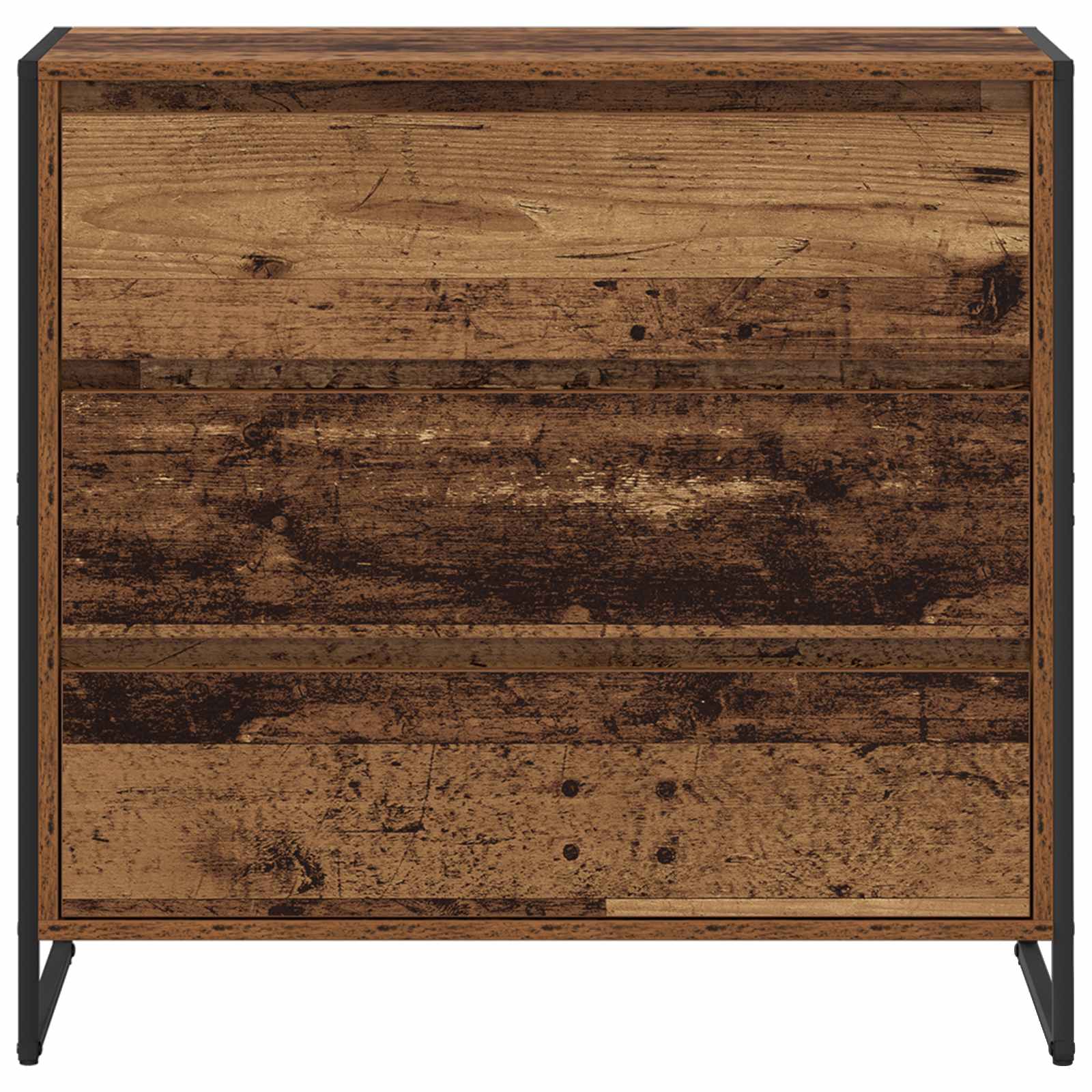 Dressoir met lade Oud Hout 79 x 36 x 75.5 cm Bewerkt hout is nu te koop bij PeponiXL, paradijselijk wonen!