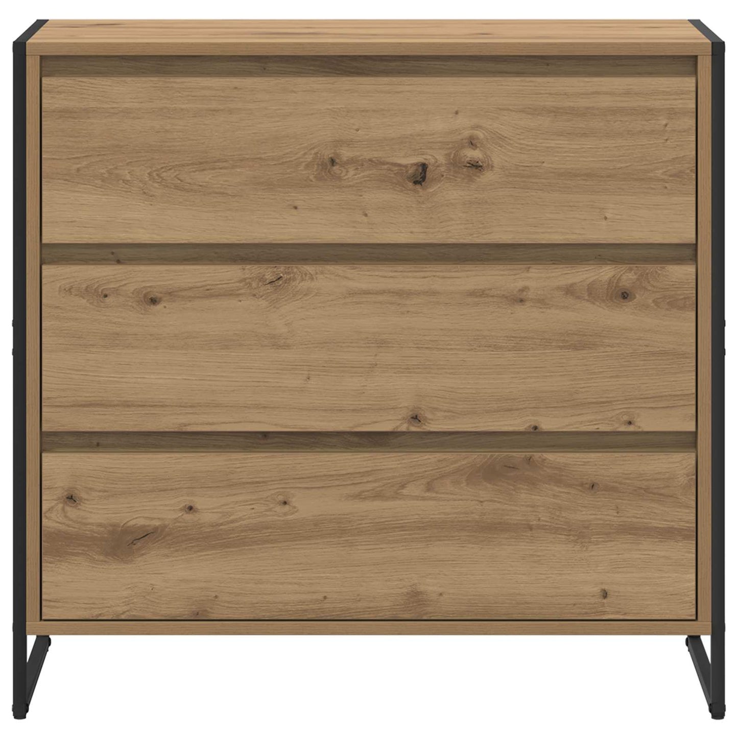 Dressoir Ambachtelijk eiken 79 x 36 x 75.5 cm Bewerkt hout is nu te koop bij PeponiXL, paradijselijk wonen!