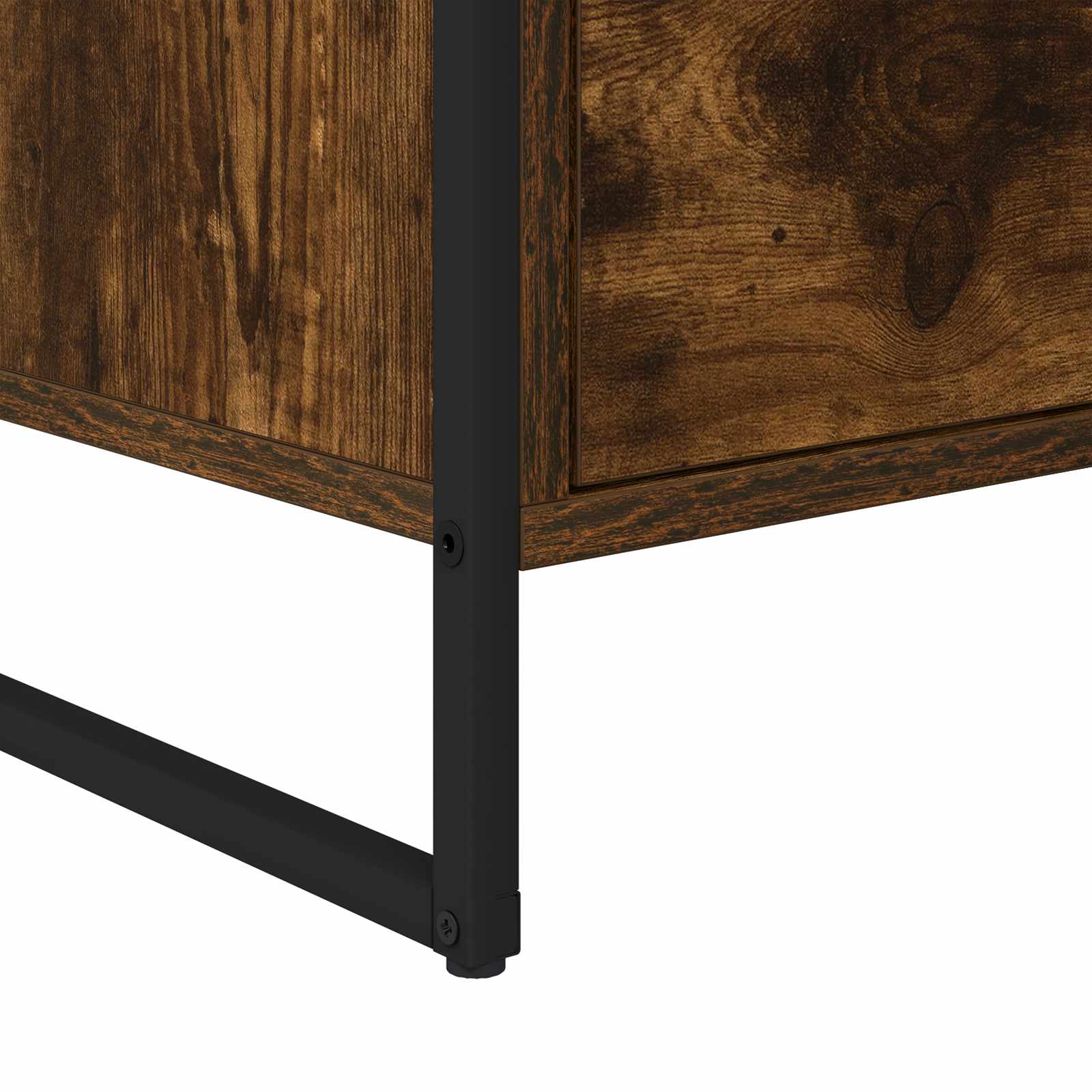 Bijzetkast Rook Eik 79 x 36 x 75 cm Bewerkt hout is nu te koop bij PeponiXL, paradijselijk wonen!
