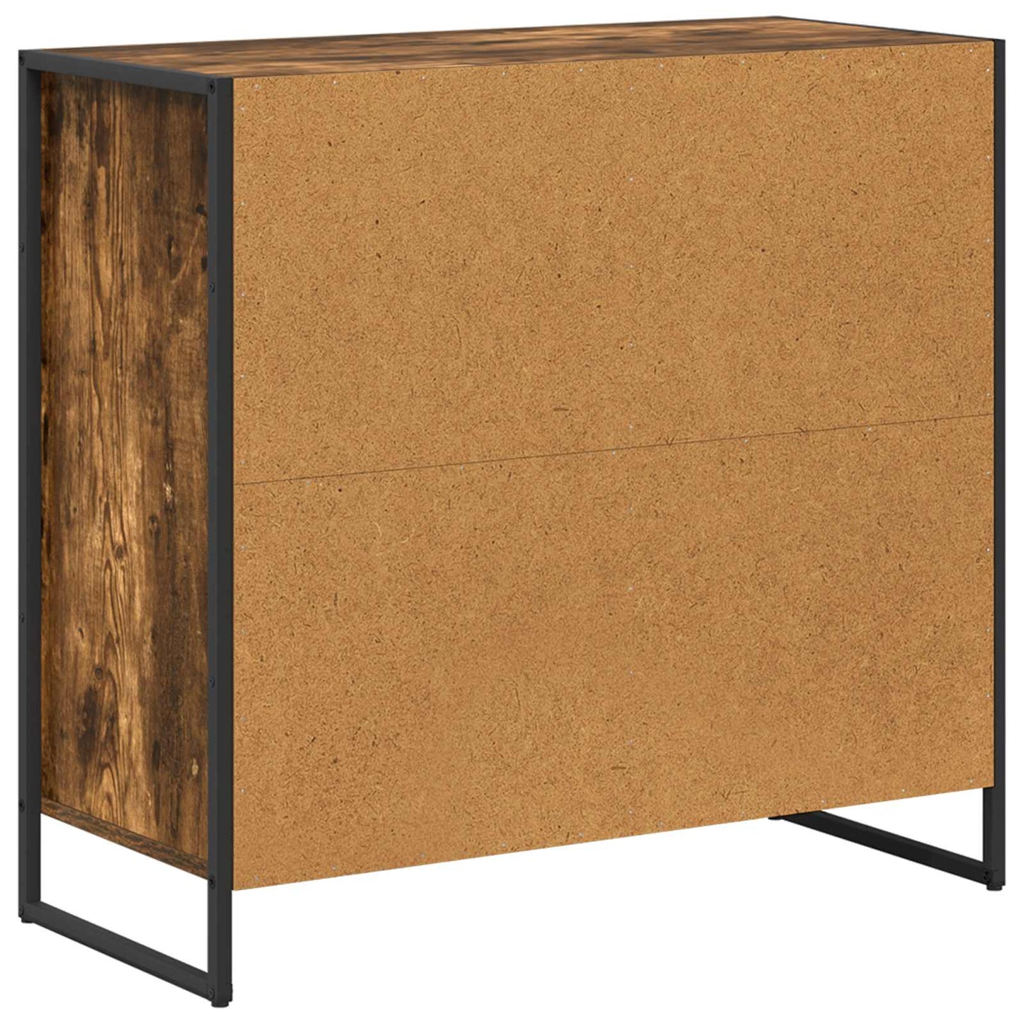 Bijzetkast Rook Eik 79 x 36 x 75 cm Bewerkt hout is nu te koop bij PeponiXL, paradijselijk wonen!