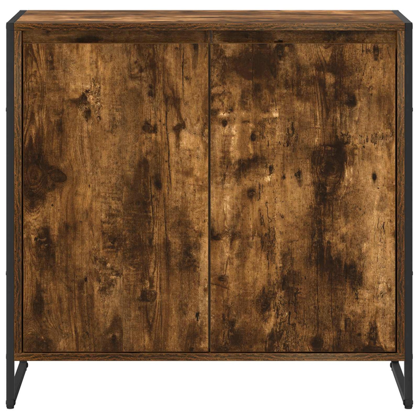 Bijzetkast Rook Eik 79 x 36 x 75 cm Bewerkt hout is nu te koop bij PeponiXL, paradijselijk wonen!