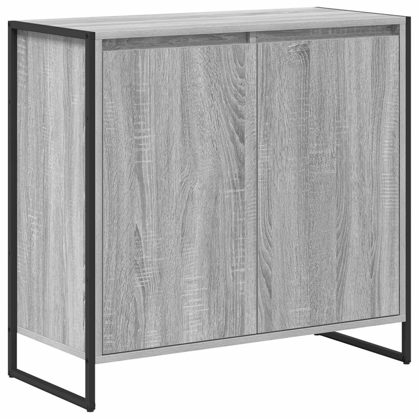 Bijzetkast Grijs Sonoma 79 x 36 x 75 cm Bewerkt hout is nu te koop bij PeponiXL, paradijselijk wonen!