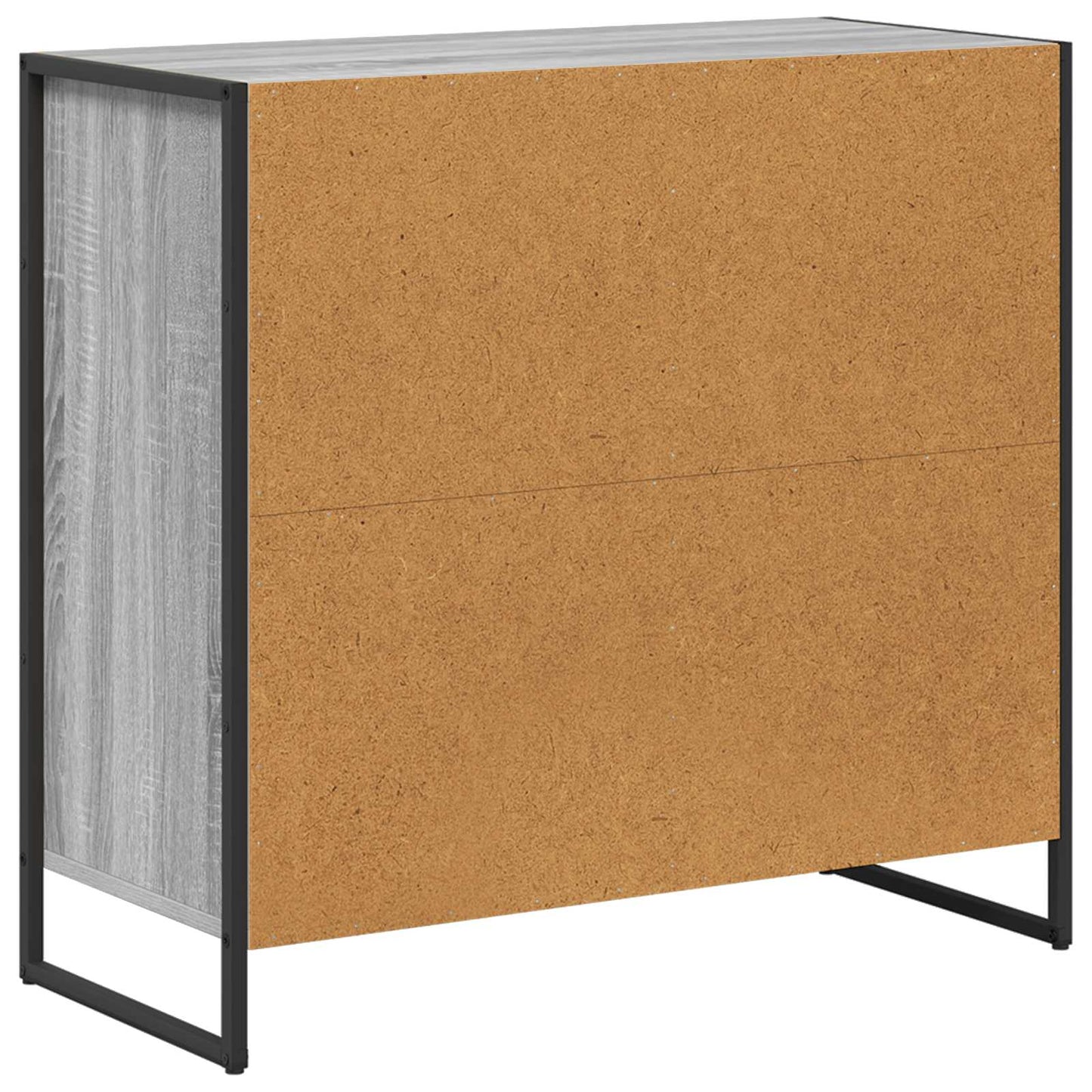 Bijzetkast Grijs Sonoma 79 x 36 x 75 cm Bewerkt hout is nu te koop bij PeponiXL, paradijselijk wonen!