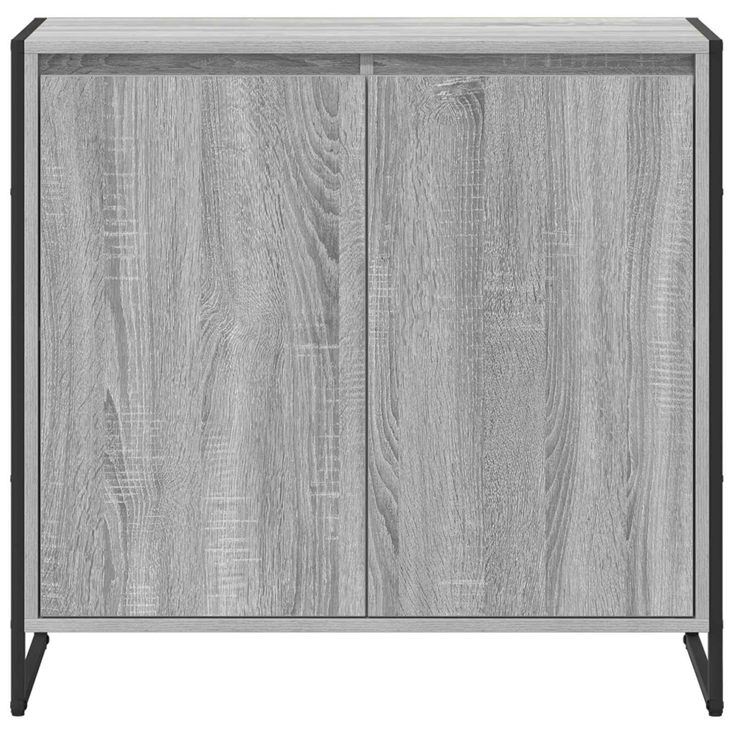 Bijzetkast Grijs Sonoma 79 x 36 x 75 cm Bewerkt hout is nu te koop bij PeponiXL, paradijselijk wonen!
