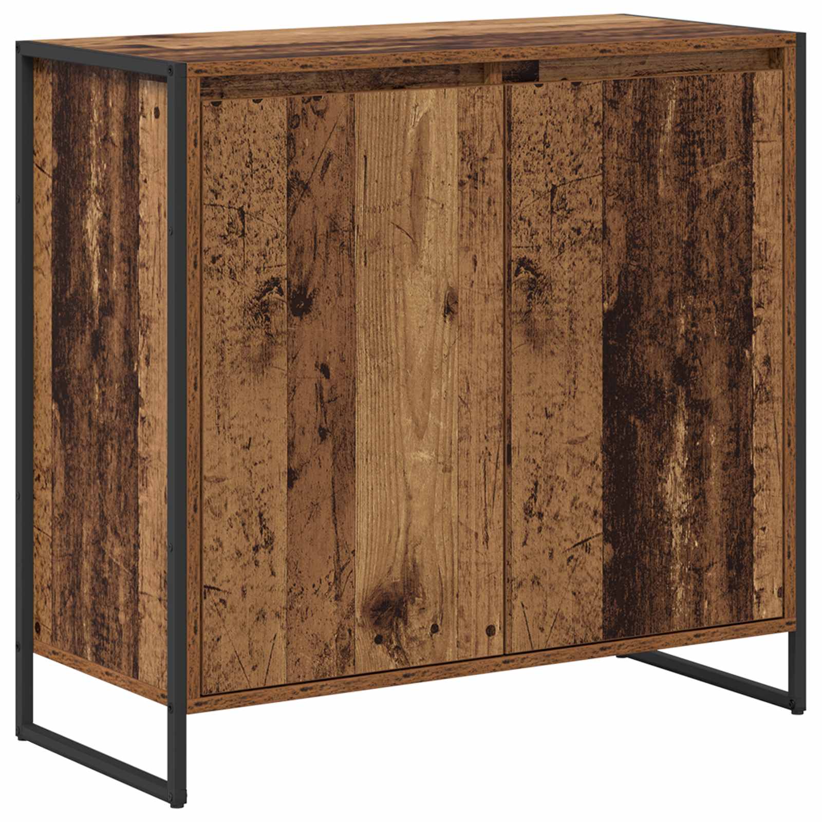 Bijzetkast Oud Hout 79 x 36 x 75 cm Bewerkt hout is nu te koop bij PeponiXL, paradijselijk wonen!