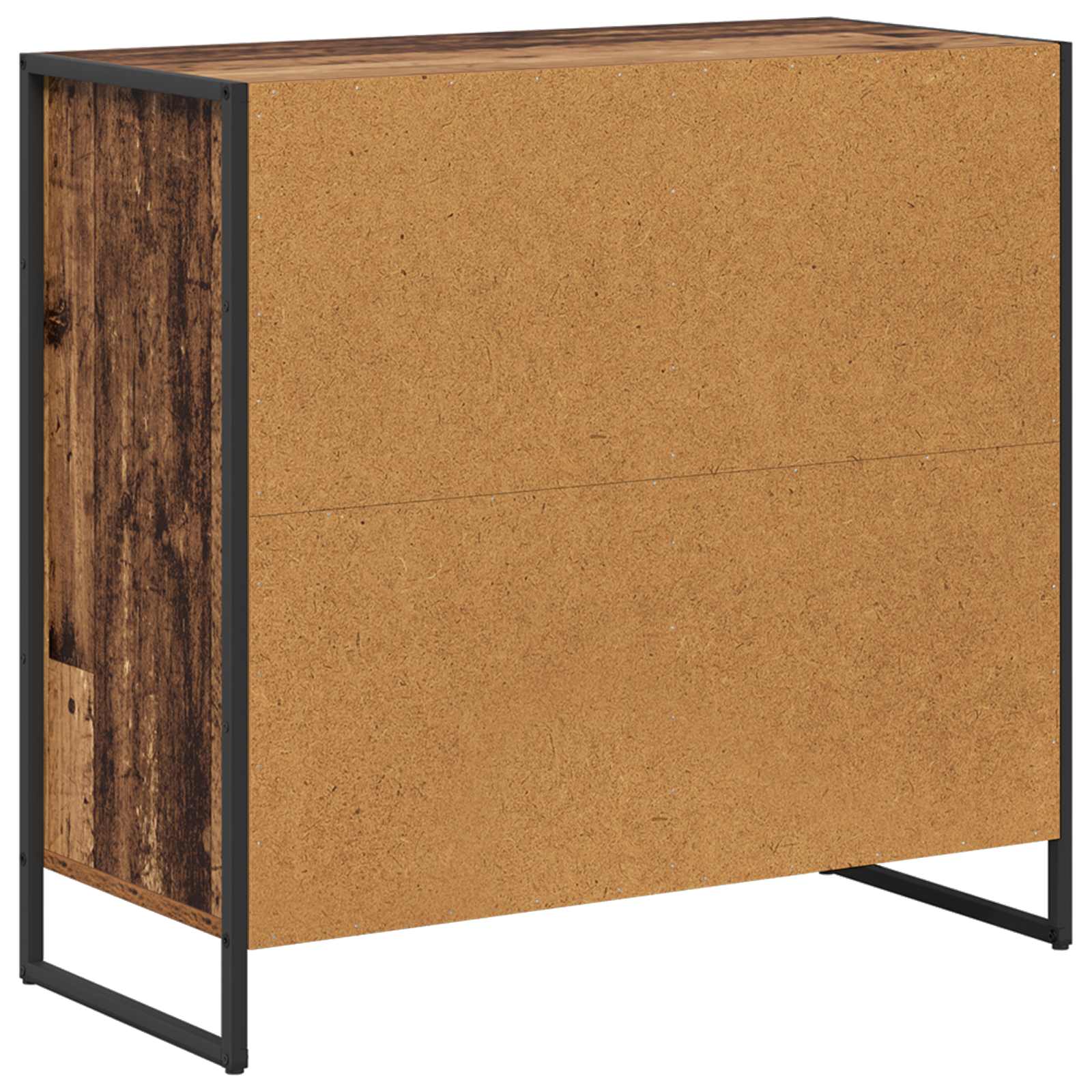 Bijzetkast Oud Hout 79 x 36 x 75 cm Bewerkt hout is nu te koop bij PeponiXL, paradijselijk wonen!