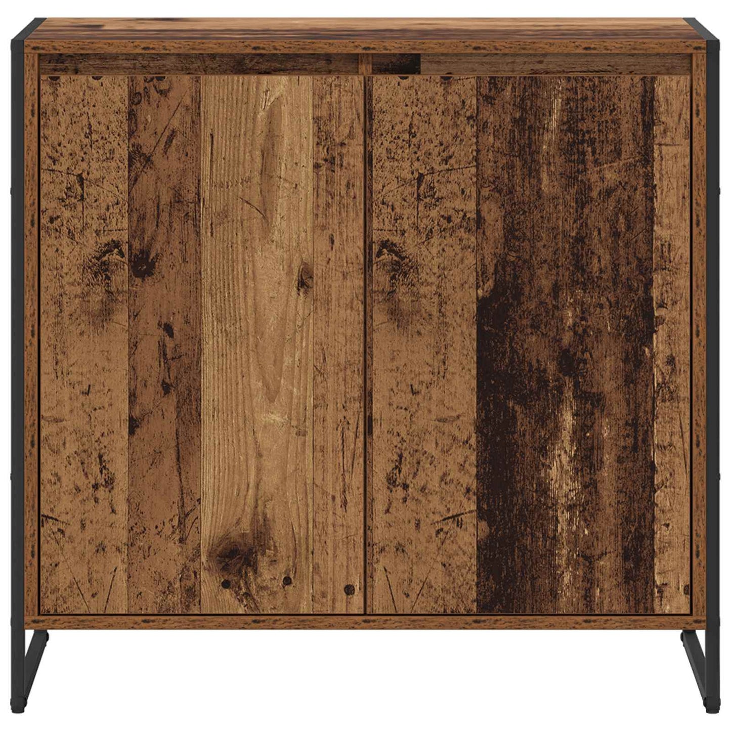 Bijzetkast Oud Hout 79 x 36 x 75 cm Bewerkt hout is nu te koop bij PeponiXL, paradijselijk wonen!