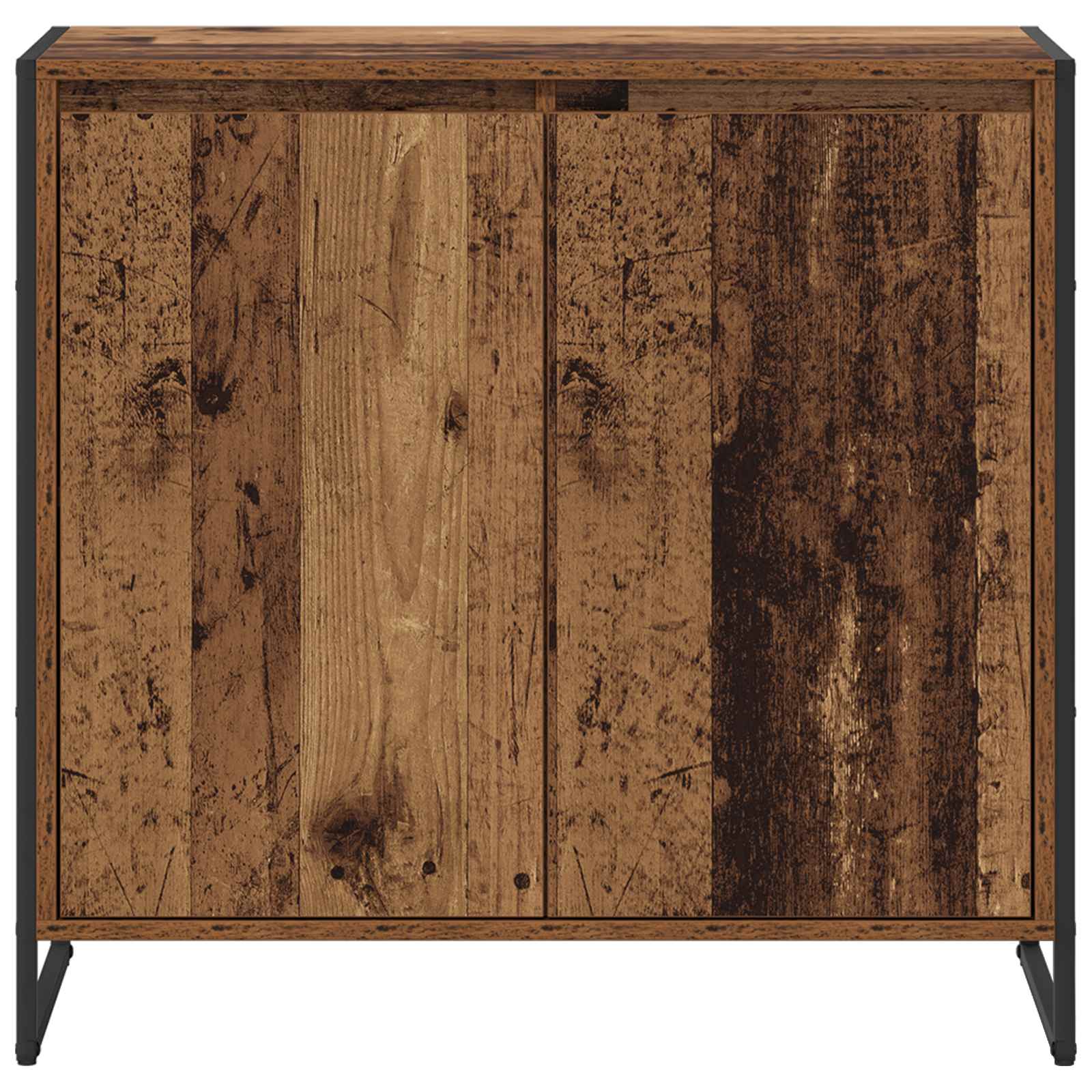 Bijzetkast Oud Hout 79 x 36 x 75 cm Bewerkt hout is nu te koop bij PeponiXL, paradijselijk wonen!