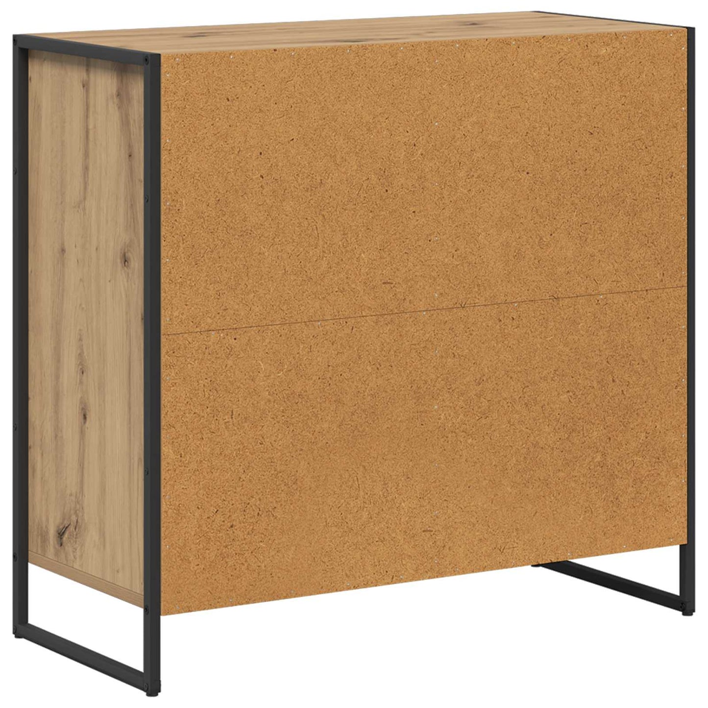 Bijzetkast Ambachtelijk eiken 79 x 36 x 75 cm Bewerkt hout is nu te koop bij PeponiXL, paradijselijk wonen!