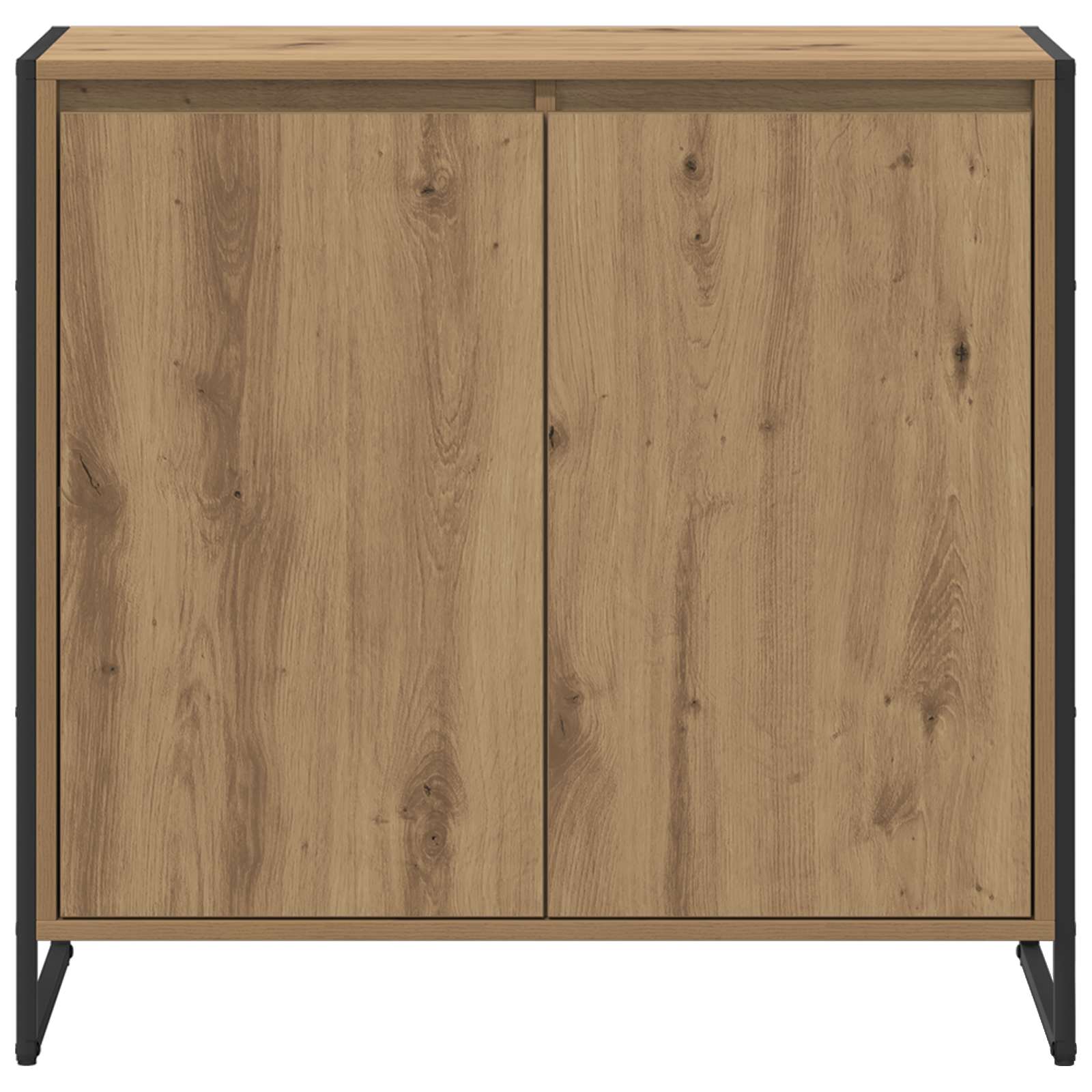 Bijzetkast Ambachtelijk eiken 79 x 36 x 75 cm Bewerkt hout is nu te koop bij PeponiXL, paradijselijk wonen!