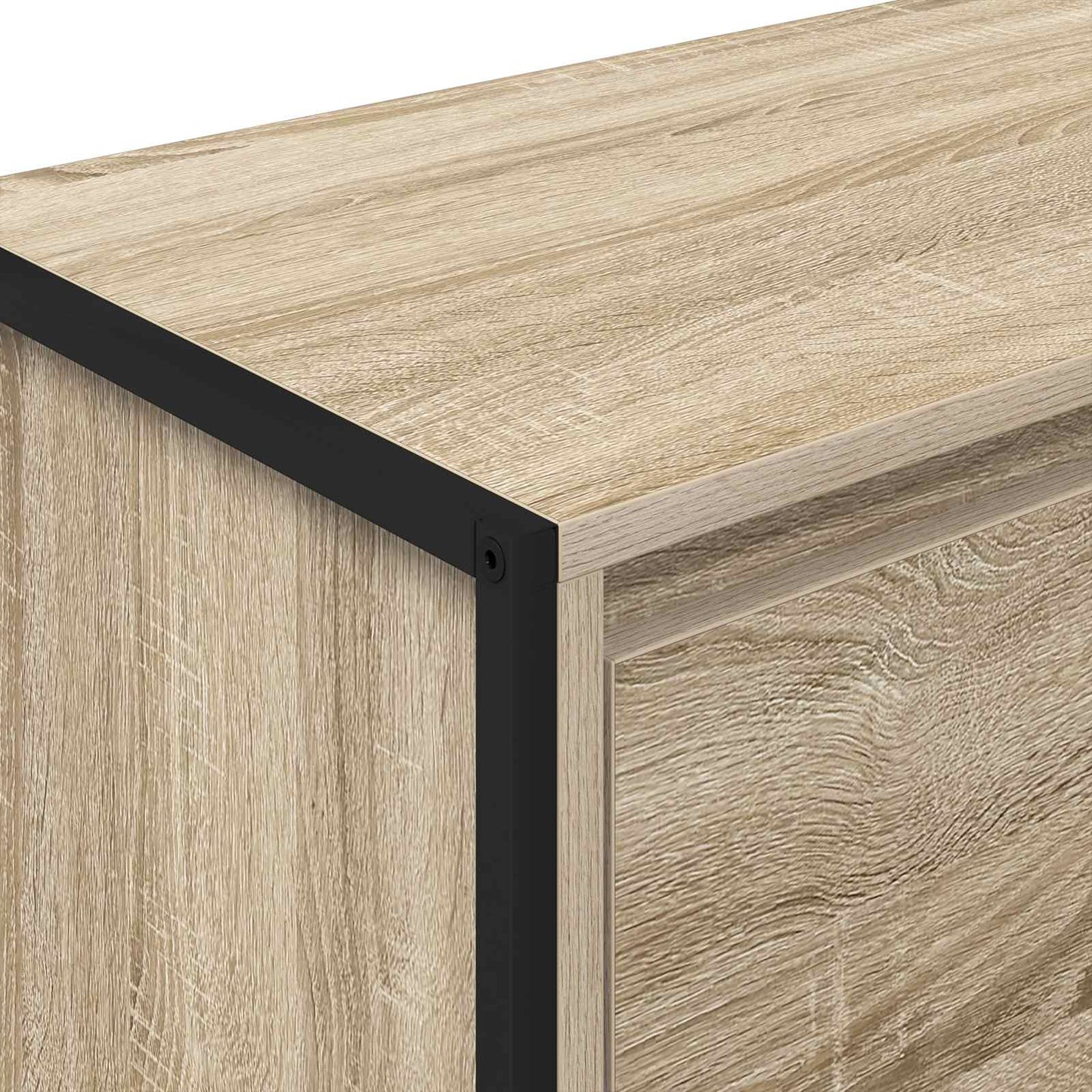 Bijzetkast Sonoma 96,5 x 30 x 75 cm Bewerkt hout is nu te koop bij PeponiXL, paradijselijk wonen!