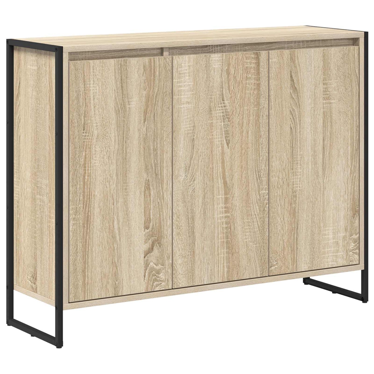 Bijzetkast Sonoma 96,5 x 30 x 75 cm Bewerkt hout is nu te koop bij PeponiXL, paradijselijk wonen!