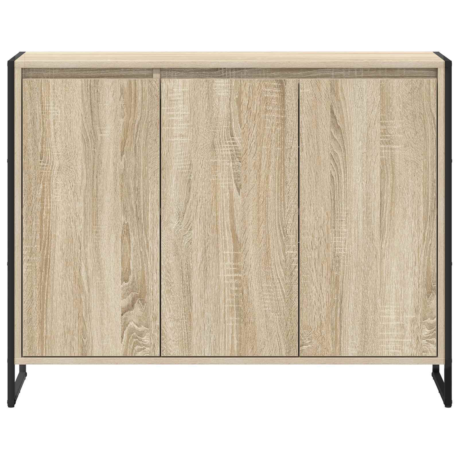 Bijzetkast Sonoma 96,5 x 30 x 75 cm Bewerkt hout is nu te koop bij PeponiXL, paradijselijk wonen!