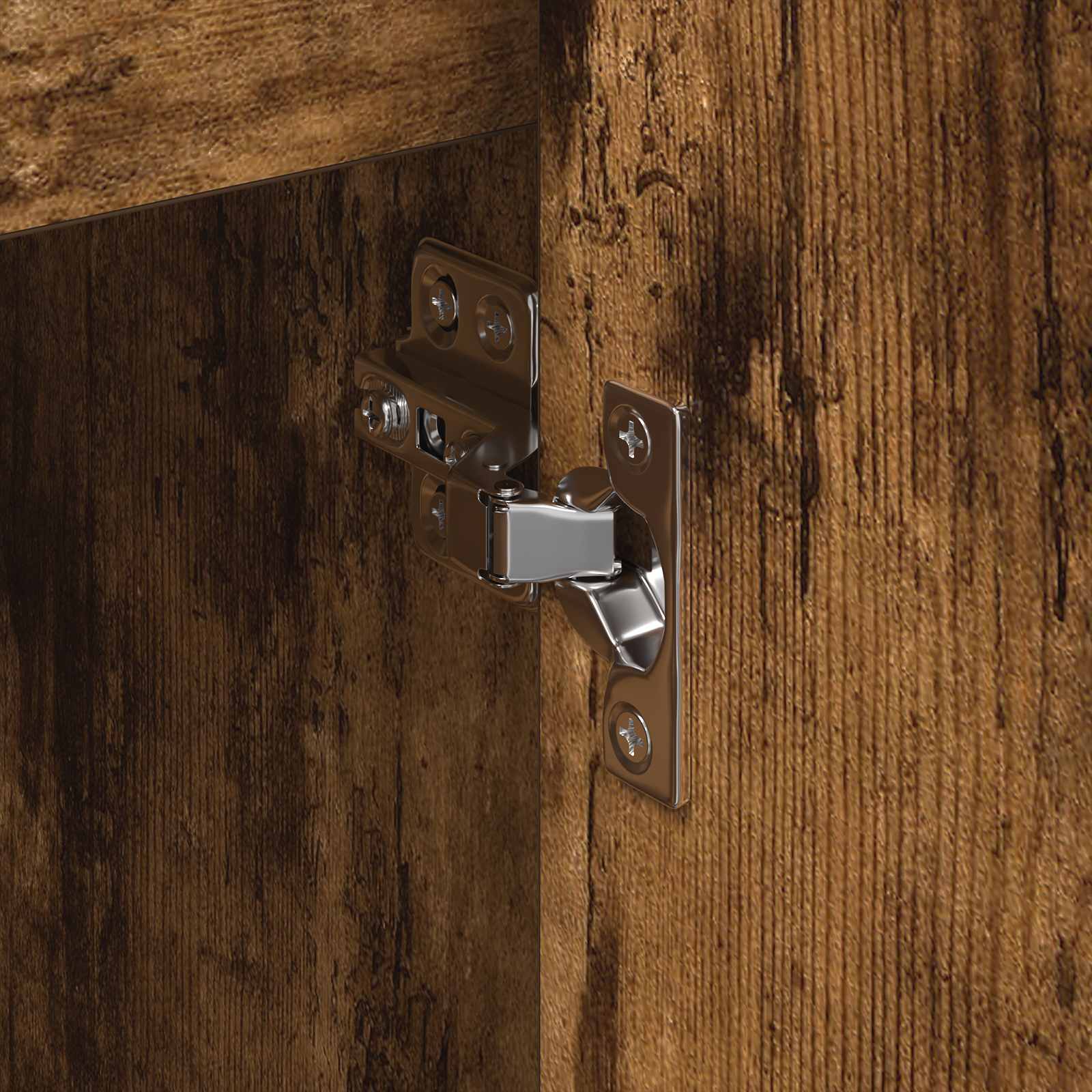 Bijzetkast Rook Eik 96,5 x 30 x 75 cm Bewerkt hout is nu te koop bij PeponiXL, paradijselijk wonen!