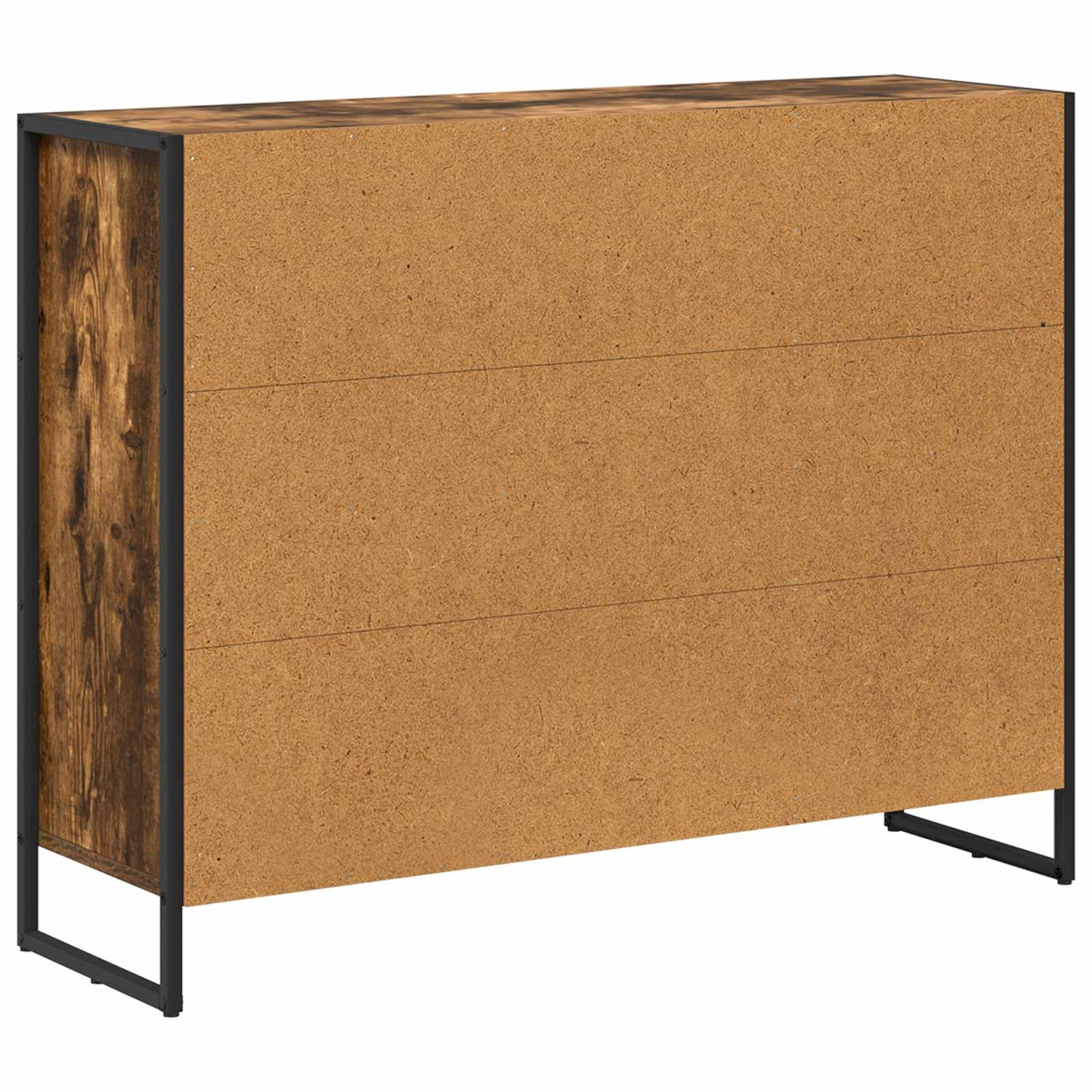 Bijzetkast Rook Eik 96,5 x 30 x 75 cm Bewerkt hout is nu te koop bij PeponiXL, paradijselijk wonen!
