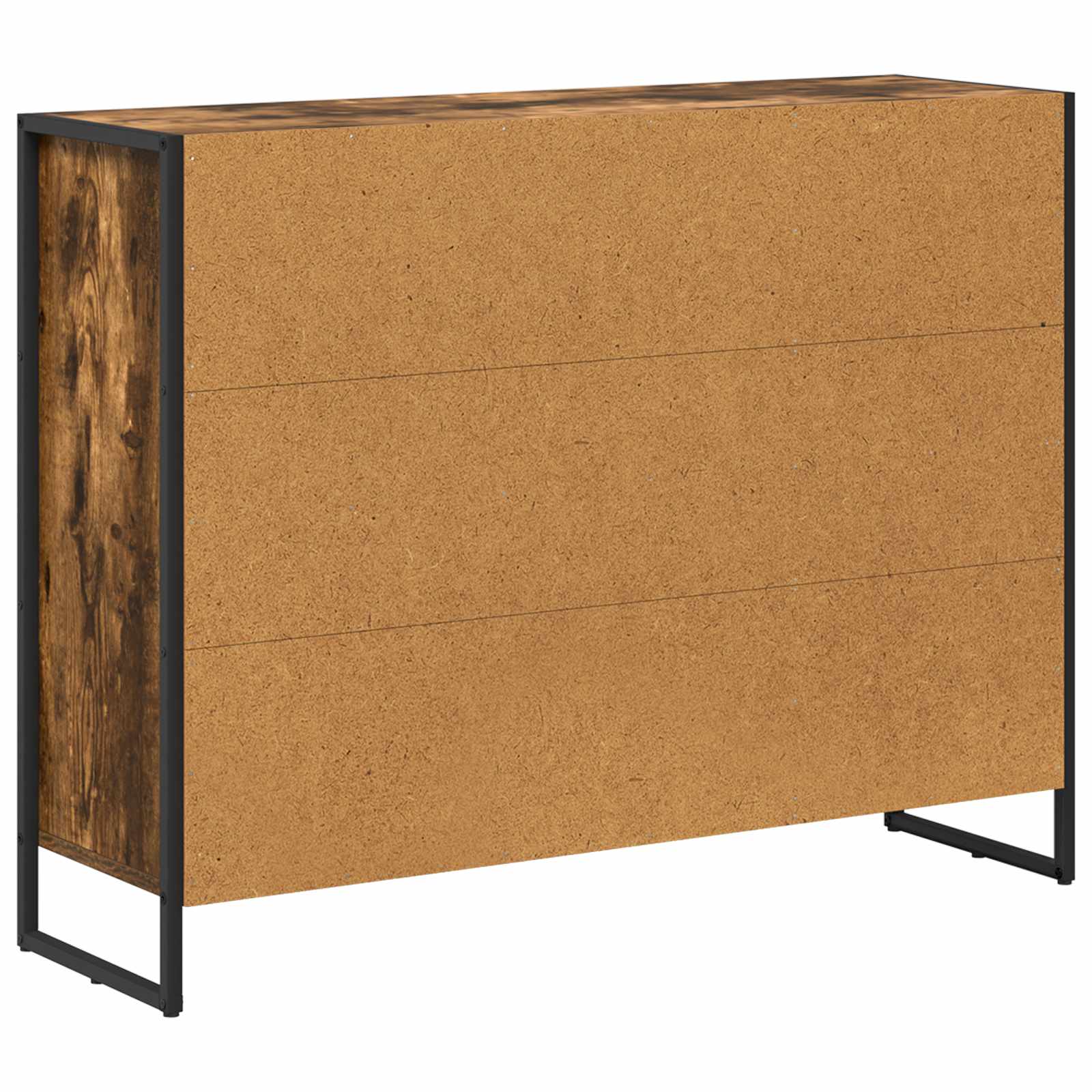Bijzetkast Rook Eik 96,5 x 30 x 75 cm Bewerkt hout is nu te koop bij PeponiXL, paradijselijk wonen!