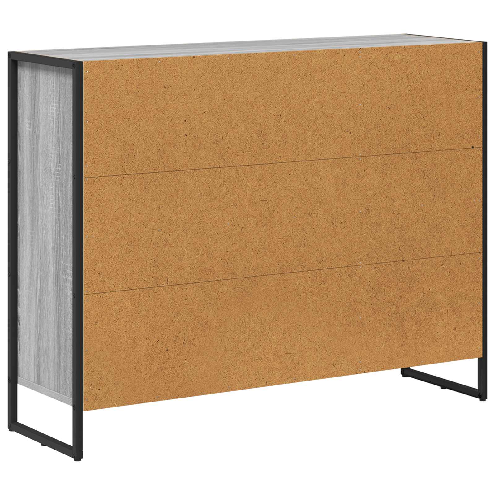 Bijzetkast Grijs Sonoma 96,5 x 30 x 75 cm Bewerkt hout is nu te koop bij PeponiXL, paradijselijk wonen!