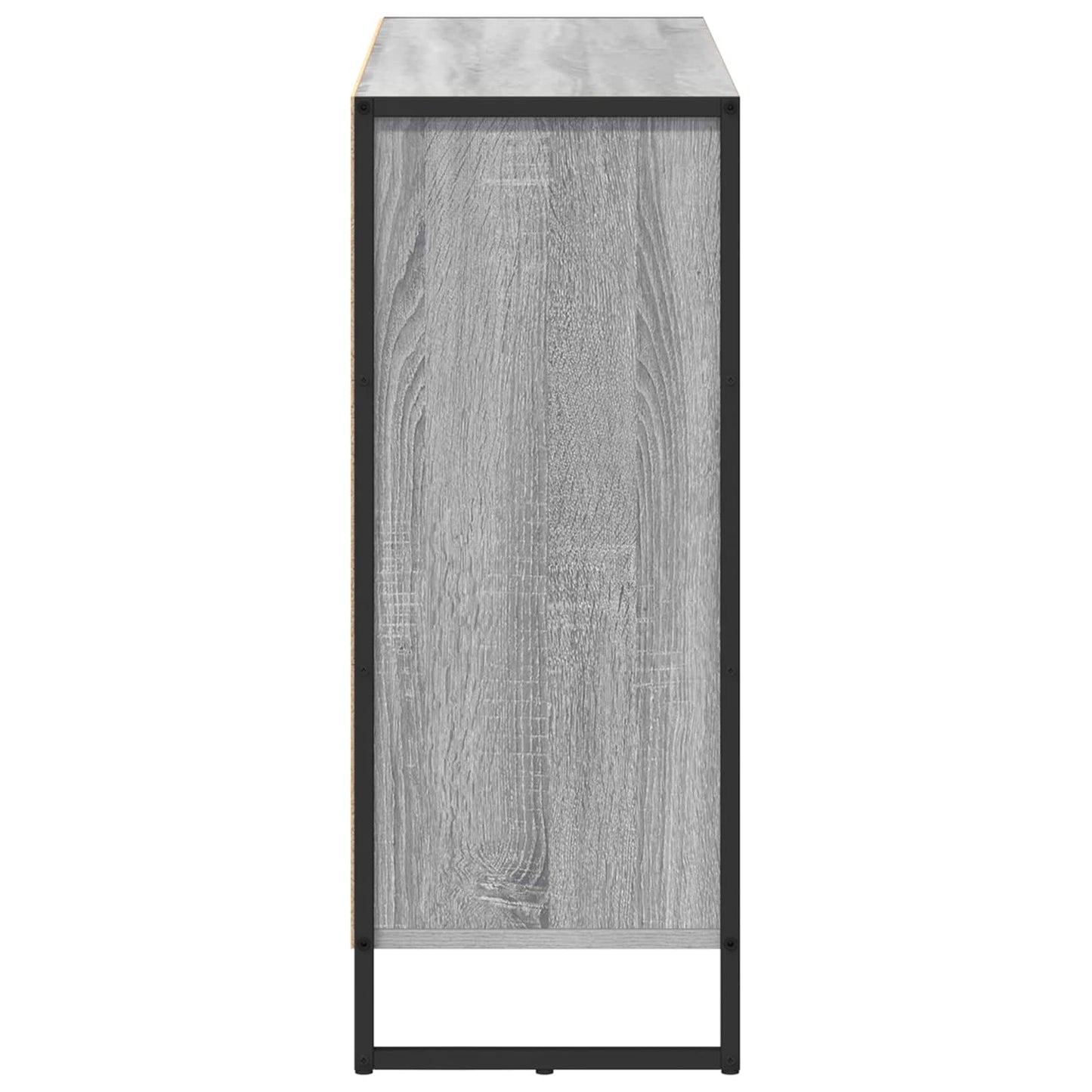 Bijzetkast Grijs Sonoma 96,5 x 30 x 75 cm Bewerkt hout is nu te koop bij PeponiXL, paradijselijk wonen!