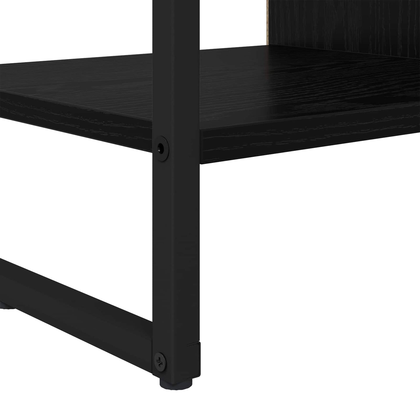 Bijzetkast Zwart Eiken 96.5 x 30 x 75 cm Bewerkt hout is nu te koop bij PeponiXL, paradijselijk wonen!