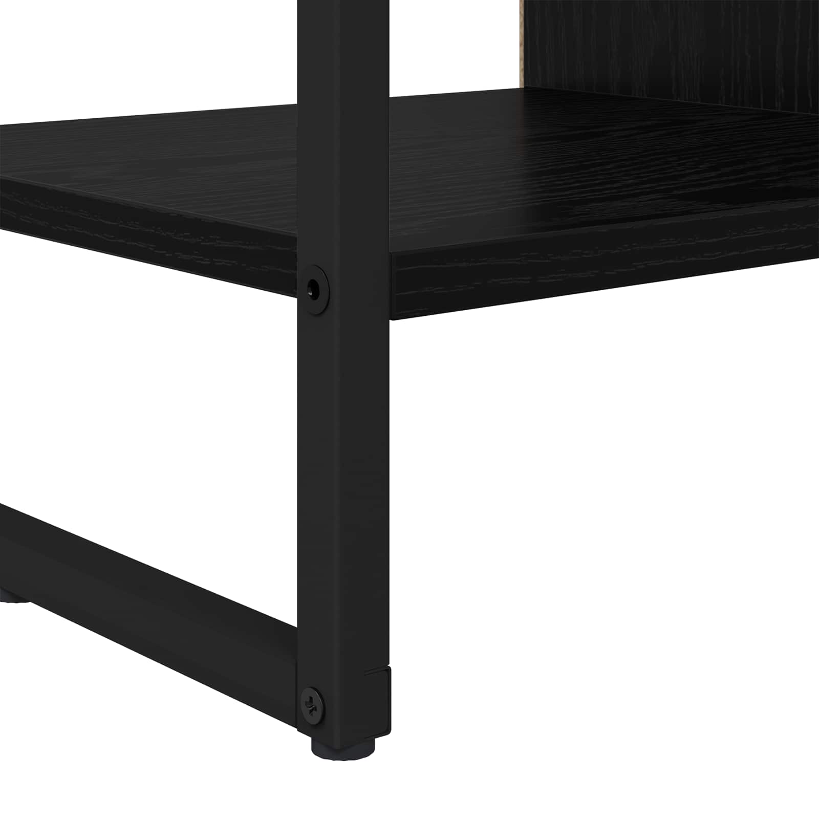 Bijzetkast Zwart Eiken 96.5 x 30 x 75 cm Bewerkt hout is nu te koop bij PeponiXL, paradijselijk wonen!
