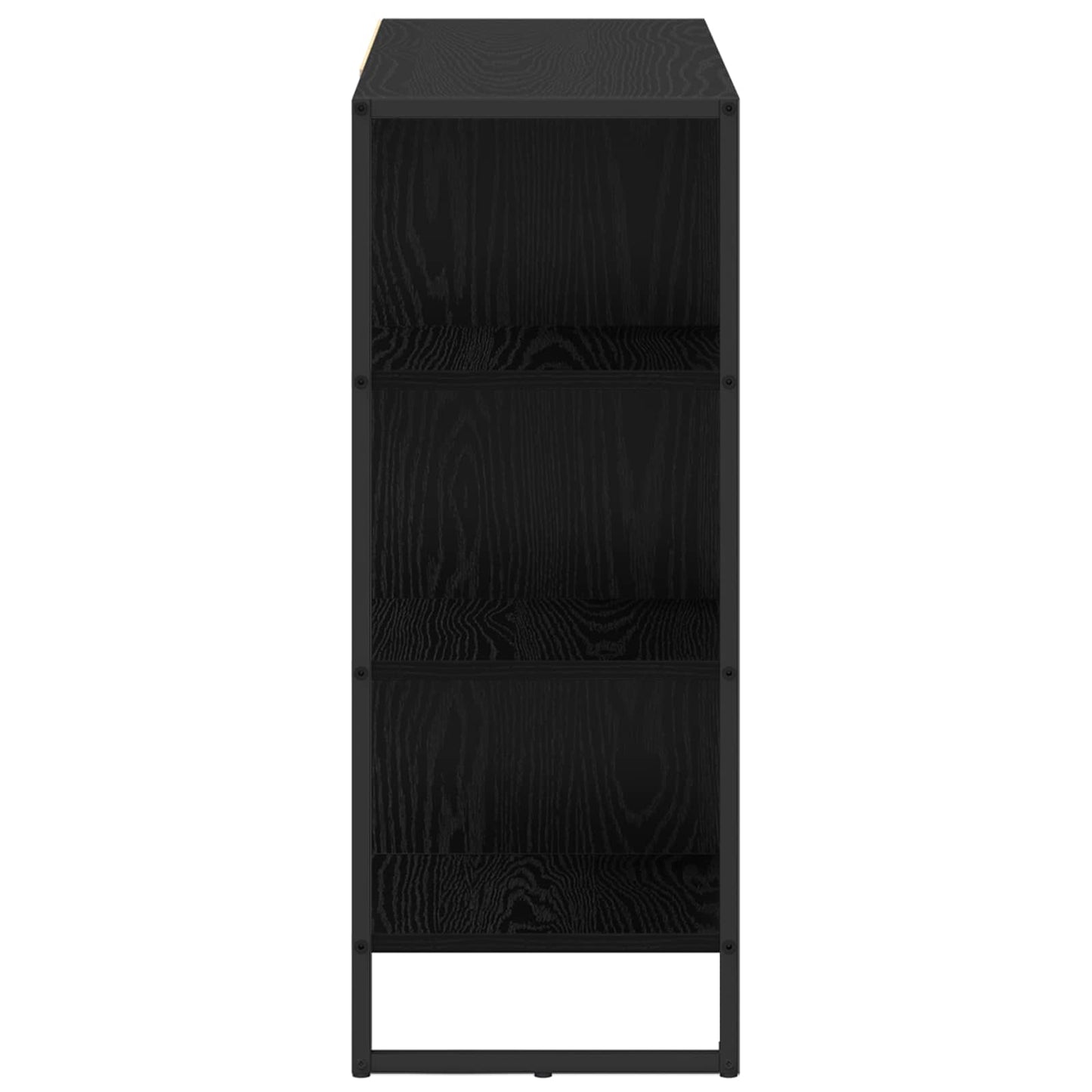 Bijzetkast Zwart Eiken 96.5 x 30 x 75 cm Bewerkt hout is nu te koop bij PeponiXL, paradijselijk wonen!