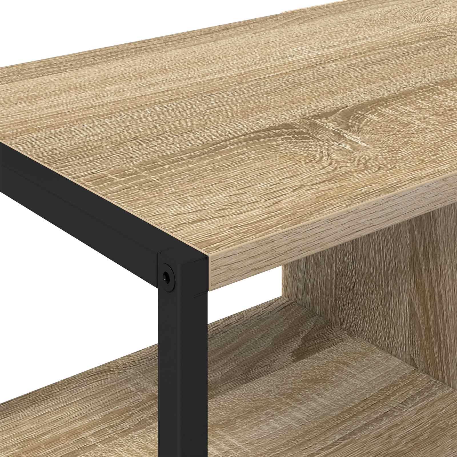 Bijzetkast Sonoma 96.5 x 30 x 75 cm Bewerkt hout is nu te koop bij PeponiXL, paradijselijk wonen!