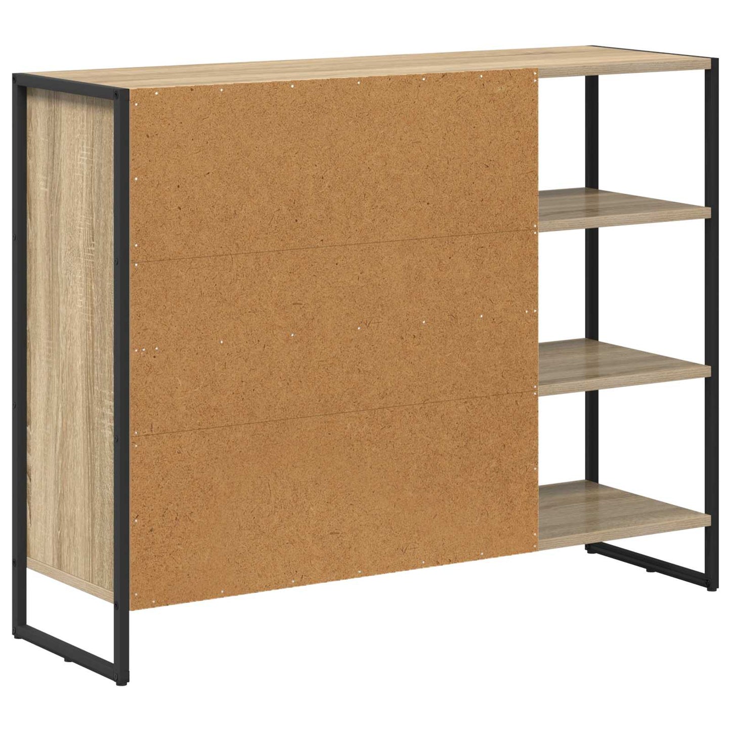 Bijzetkast Sonoma 96.5 x 30 x 75 cm Bewerkt hout is nu te koop bij PeponiXL, paradijselijk wonen!