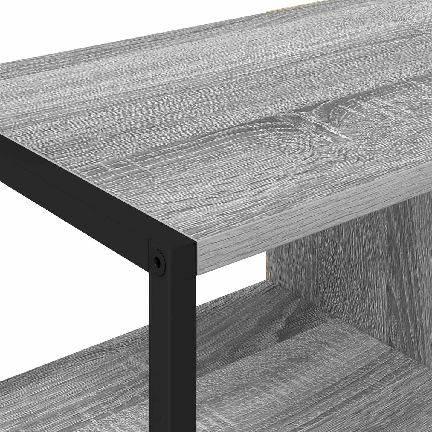 Bijzetkast Grijs Sonoma 96.5 x 30 x 75 cm Bewerkt hout is nu te koop bij PeponiXL, paradijselijk wonen!