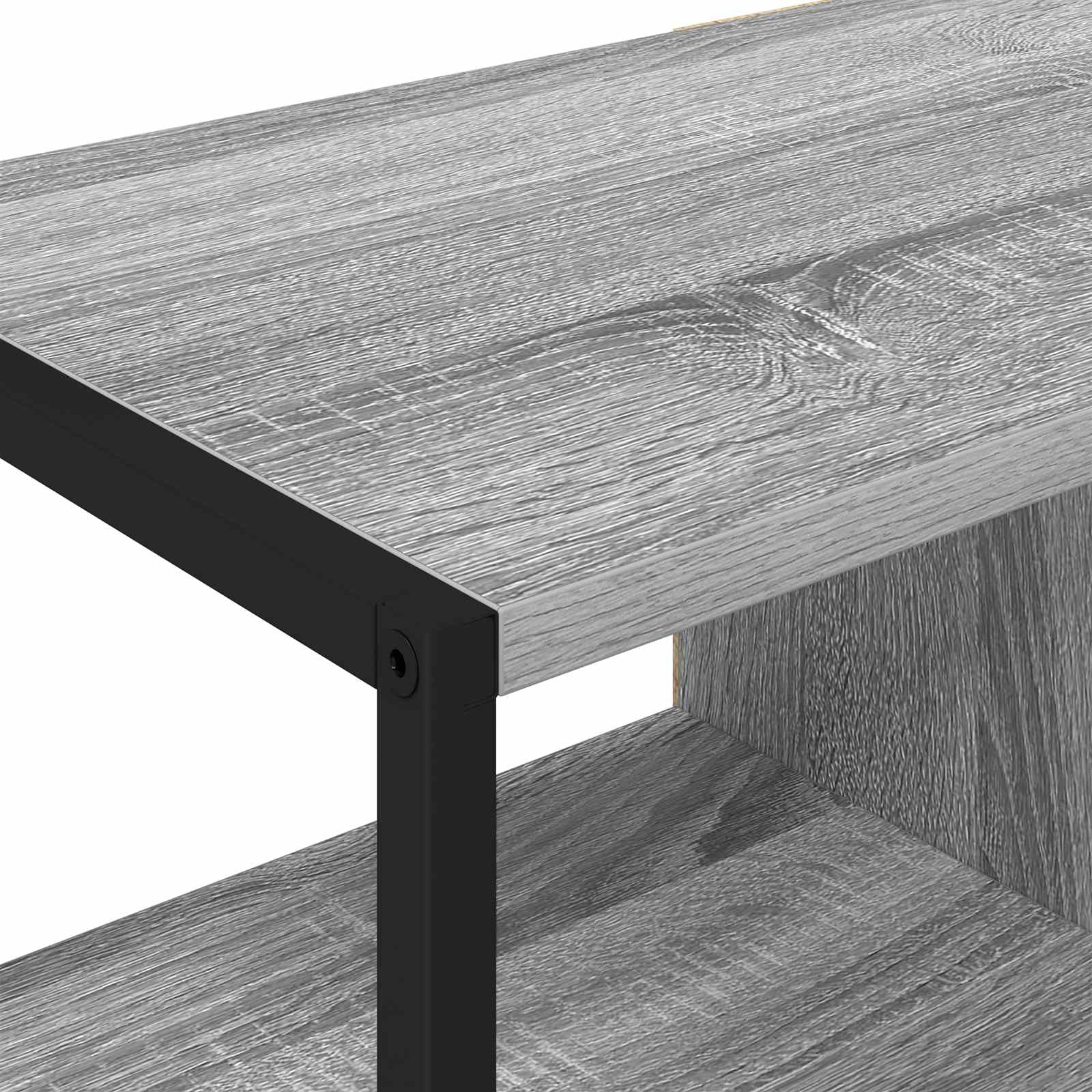 Bijzetkast Grijs Sonoma 96.5 x 30 x 75 cm Bewerkt hout is nu te koop bij PeponiXL, paradijselijk wonen!
