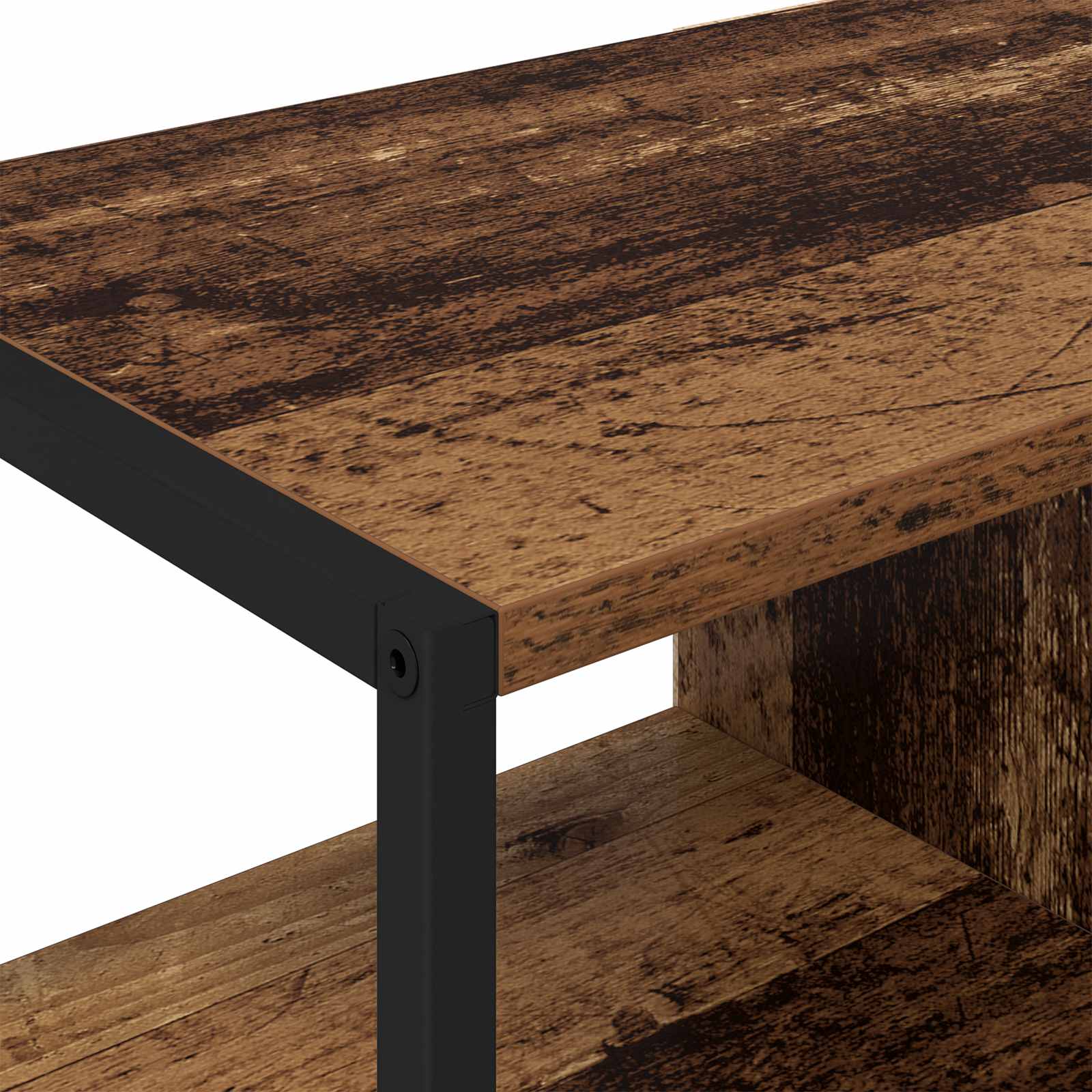Bijzetkast Oud Hout 96.5 x 30 x 75 cm Bewerkt hout is nu te koop bij PeponiXL, paradijselijk wonen!