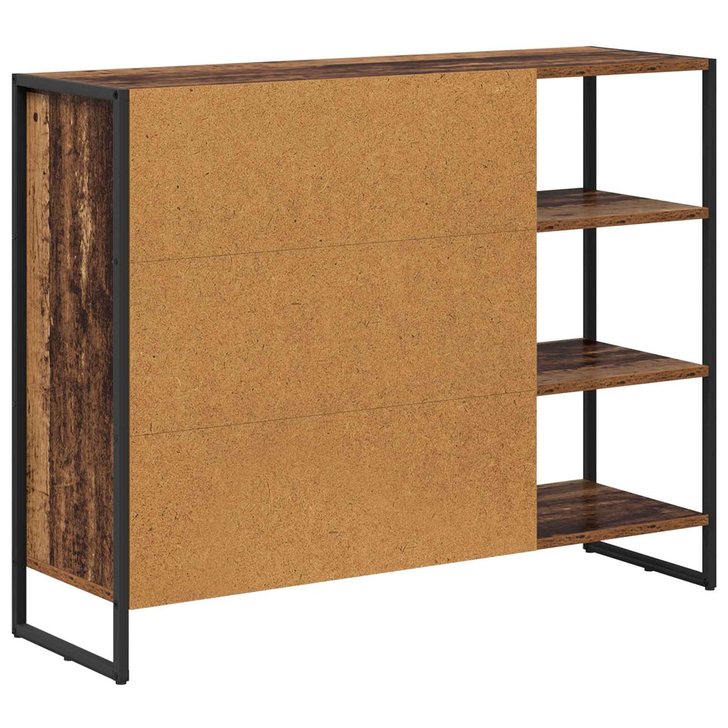 Bijzetkast Oud Hout 96.5 x 30 x 75 cm Bewerkt hout is nu te koop bij PeponiXL, paradijselijk wonen!