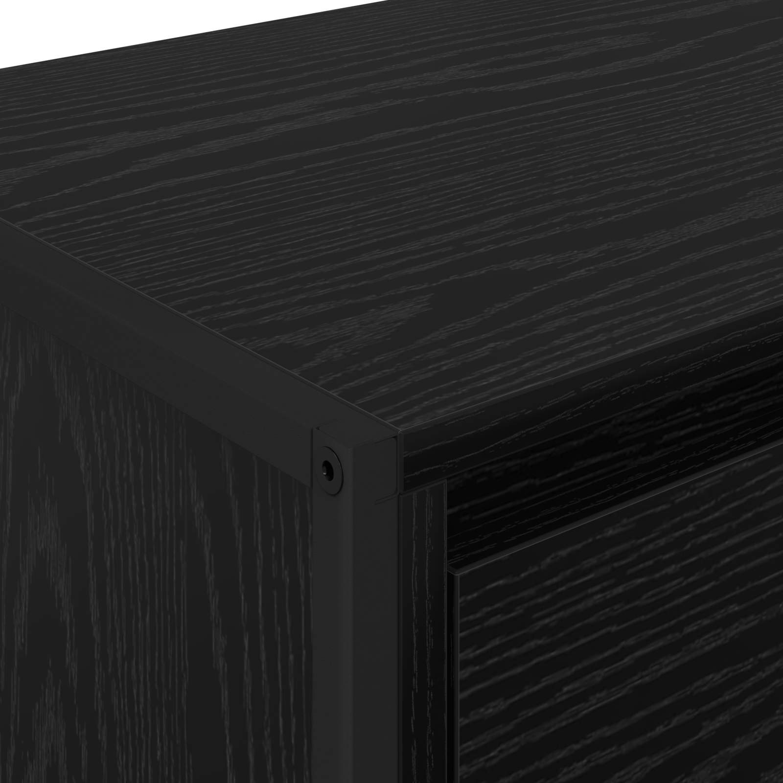 TV-kast met lade Zwart Eiken 100 x 36 x 49.5 cm Bewerkt hout is nu te koop bij PeponiXL, paradijselijk wonen!