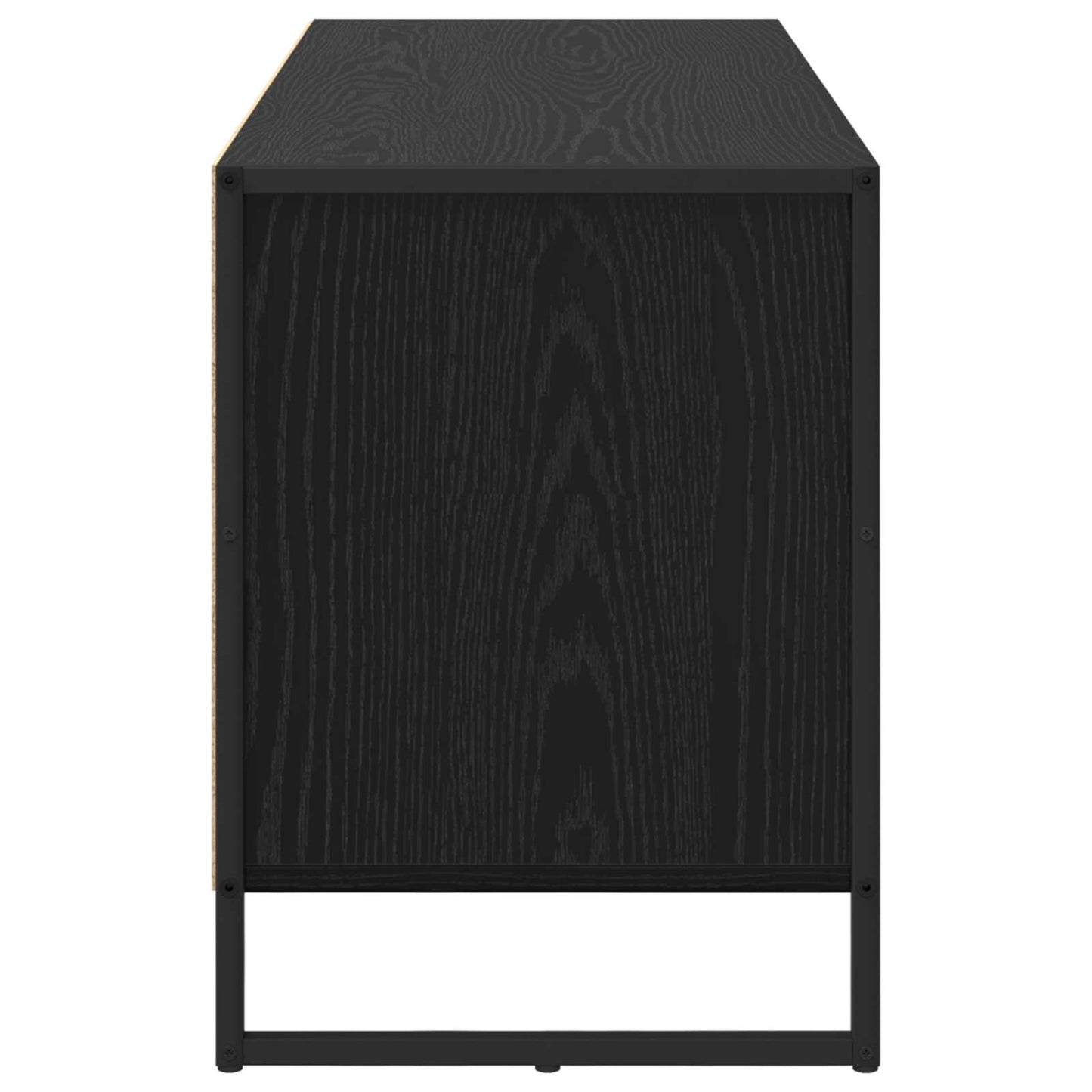 TV-kast met lade Zwart Eiken 100 x 36 x 49.5 cm Bewerkt hout is nu te koop bij PeponiXL, paradijselijk wonen!