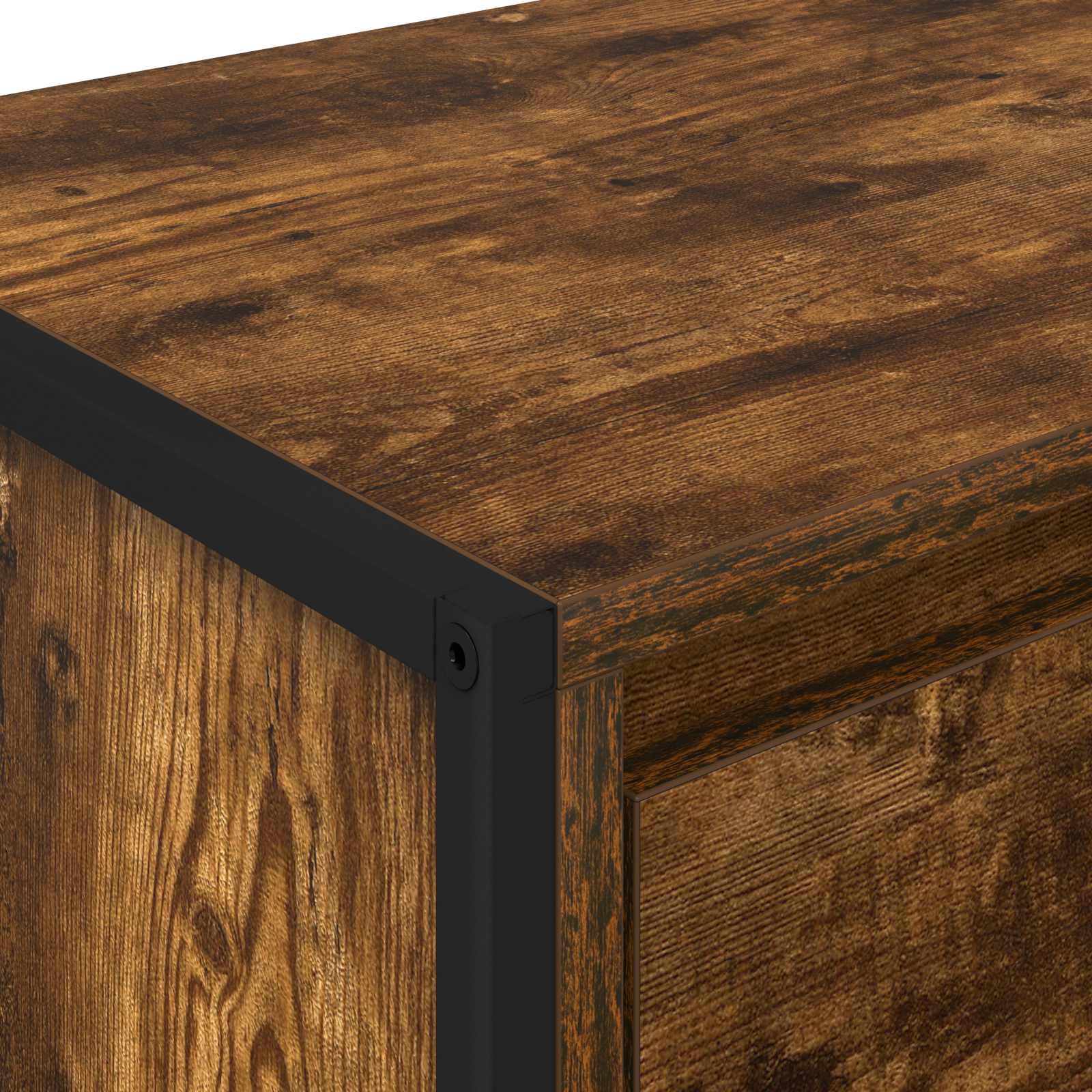 TV-kast met lade Rook Eik 100 x 36 x 49.5 cm Bewerkt hout is nu te koop bij PeponiXL, paradijselijk wonen!