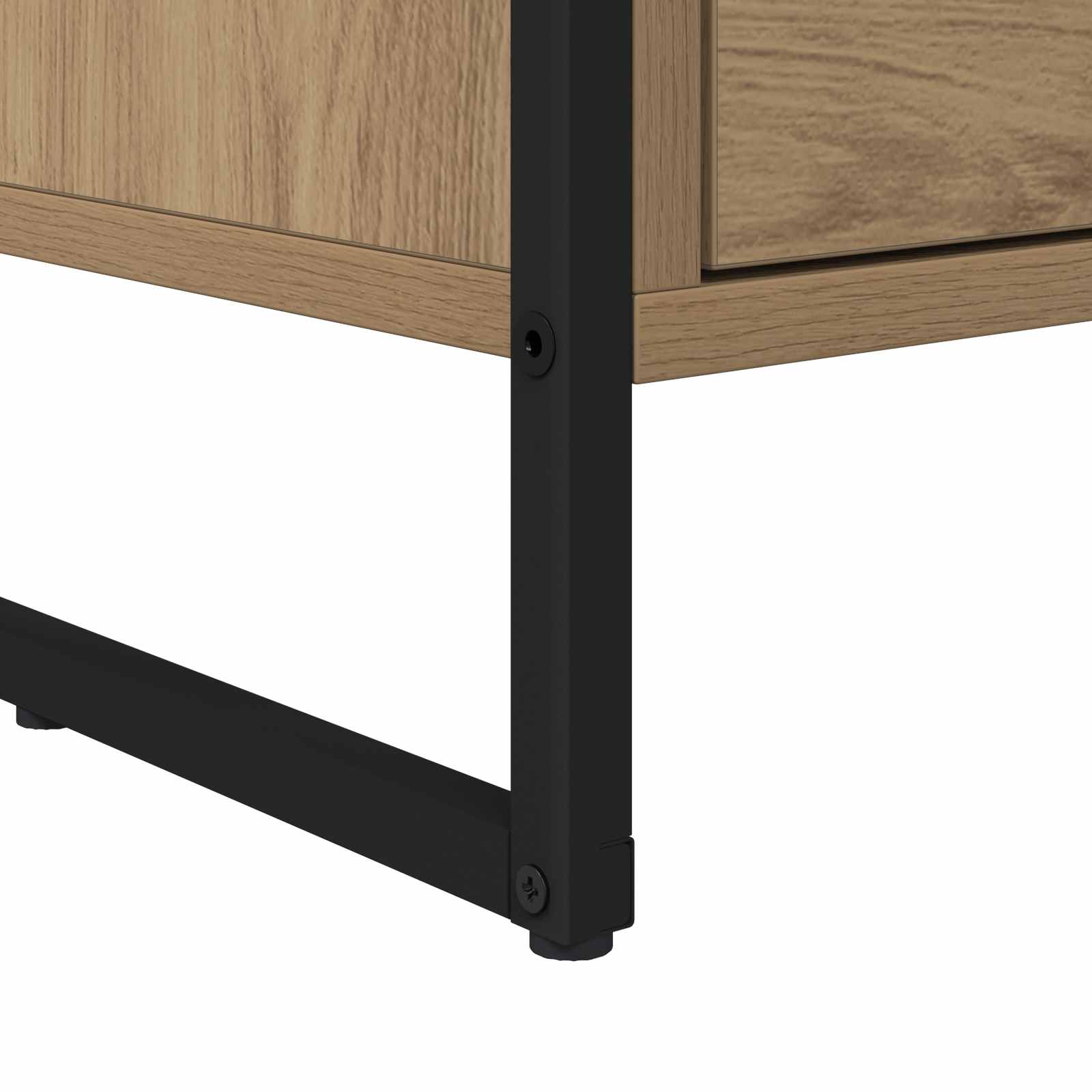 TV-kast Ambachtelijk eiken 100 x 36 x 49.5 cm Bewerkt hout is nu te koop bij PeponiXL, paradijselijk wonen!