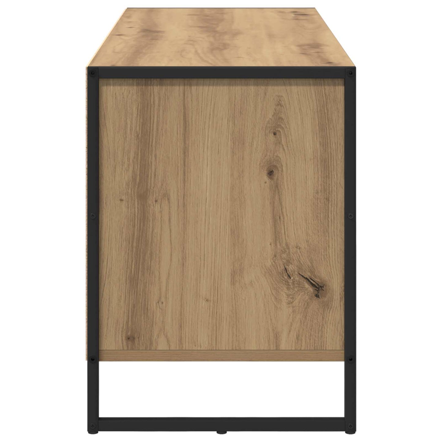TV-kast Ambachtelijk eiken 100 x 36 x 49.5 cm Bewerkt hout is nu te koop bij PeponiXL, paradijselijk wonen!