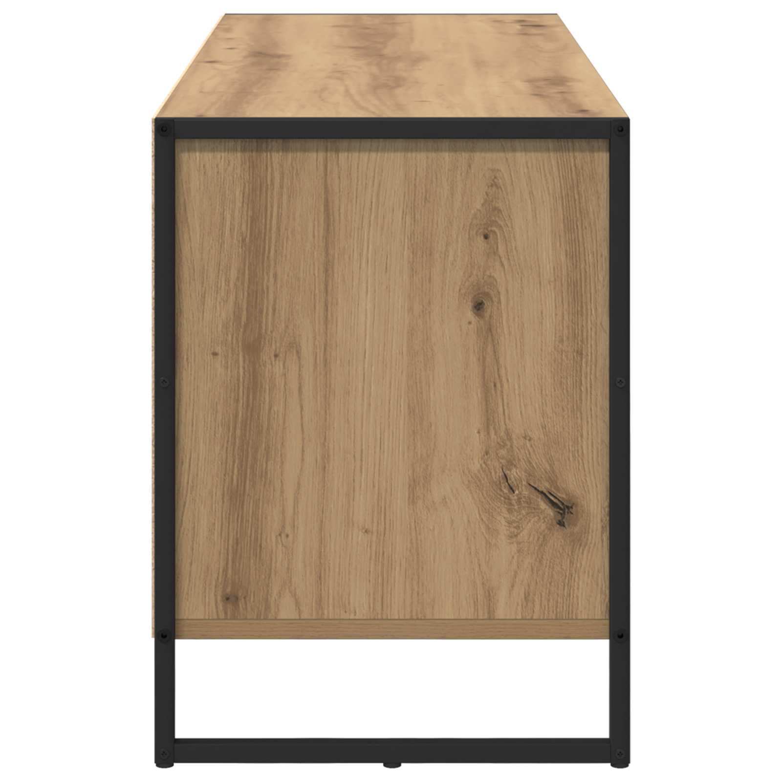 TV-kast Ambachtelijk eiken 100 x 36 x 49.5 cm Bewerkt hout is nu te koop bij PeponiXL, paradijselijk wonen!