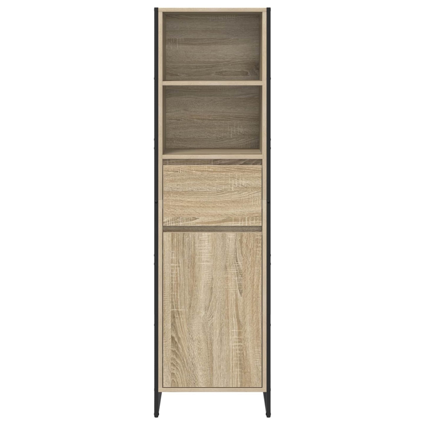 Boekenkast met lade Sonoma 43 x 36 x 150.5 cm Bewerkt hout is nu te koop bij PeponiXL, paradijselijk wonen!