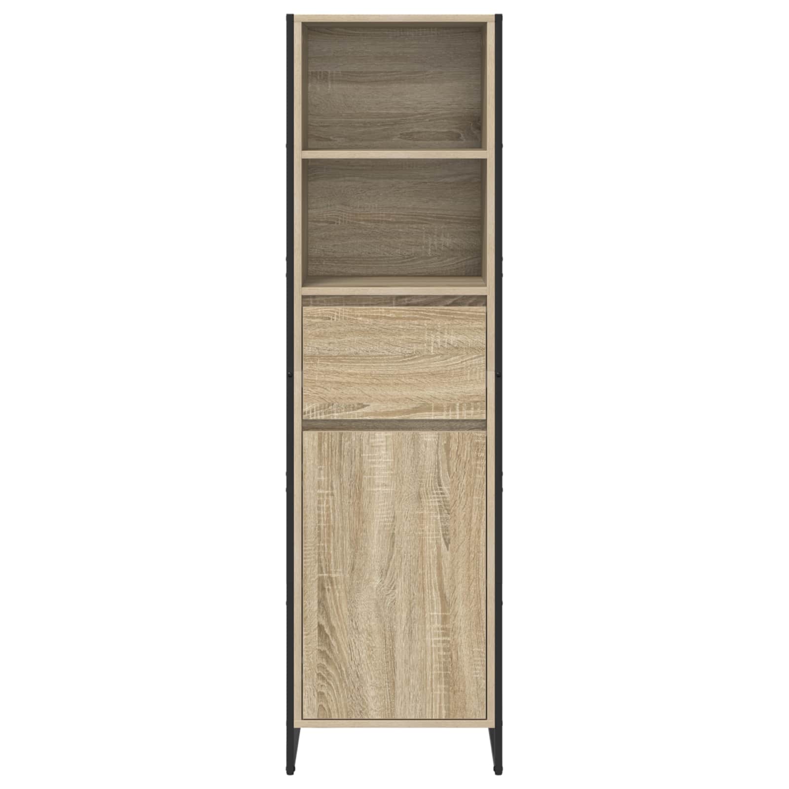 Boekenkast met lade Sonoma 43 x 36 x 150.5 cm Bewerkt hout is nu te koop bij PeponiXL, paradijselijk wonen!