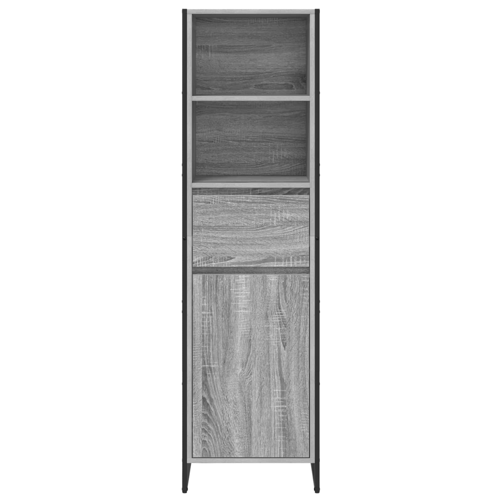 Boekenkast Grijs Sonoma 43 x 36 x 150.5 cm Bewerkt hout is nu te koop bij PeponiXL, paradijselijk wonen!