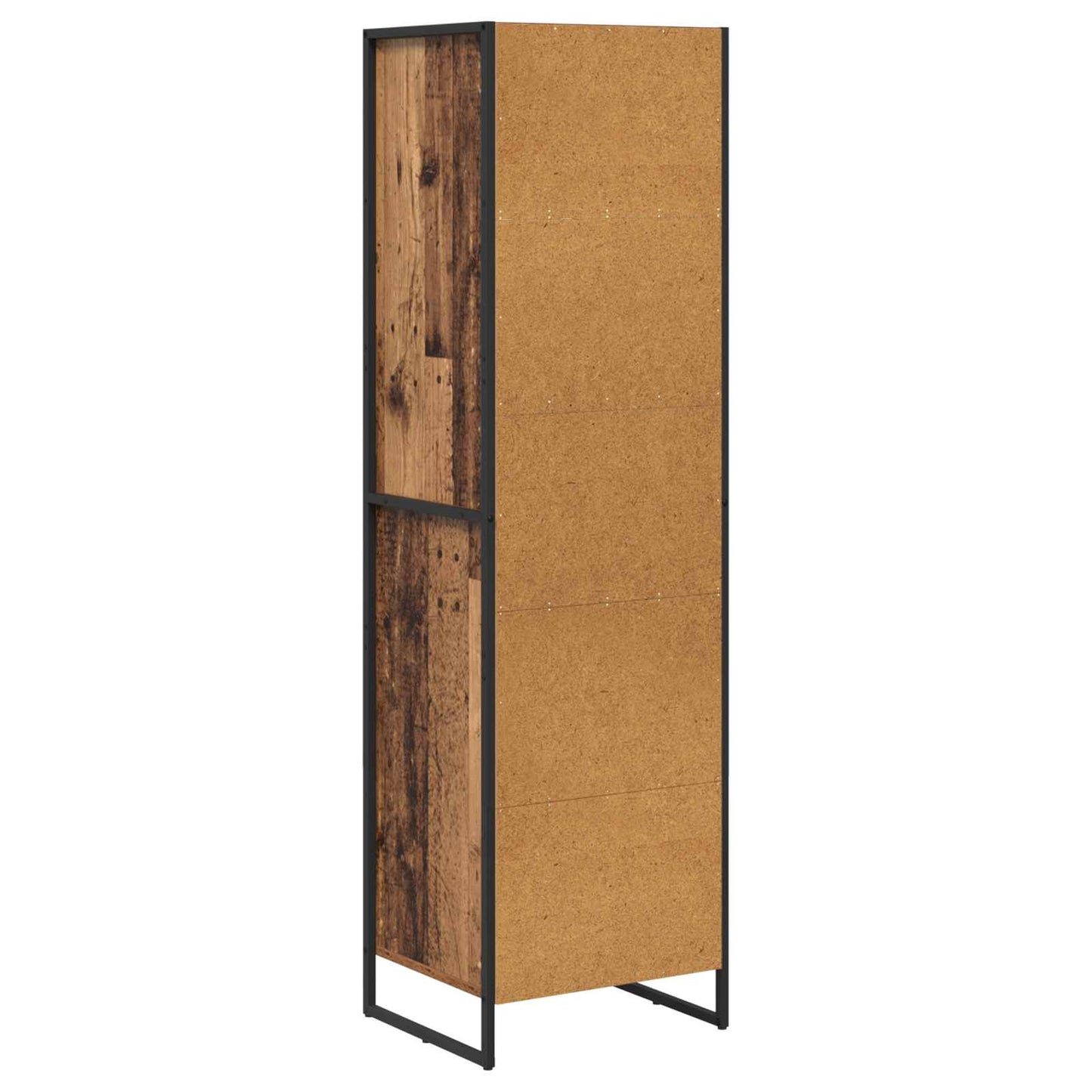 Boekenkast met lade Oud Hout 43 x 36 x 150.5 cm Bewerkt hout is nu te koop bij PeponiXL, paradijselijk wonen!