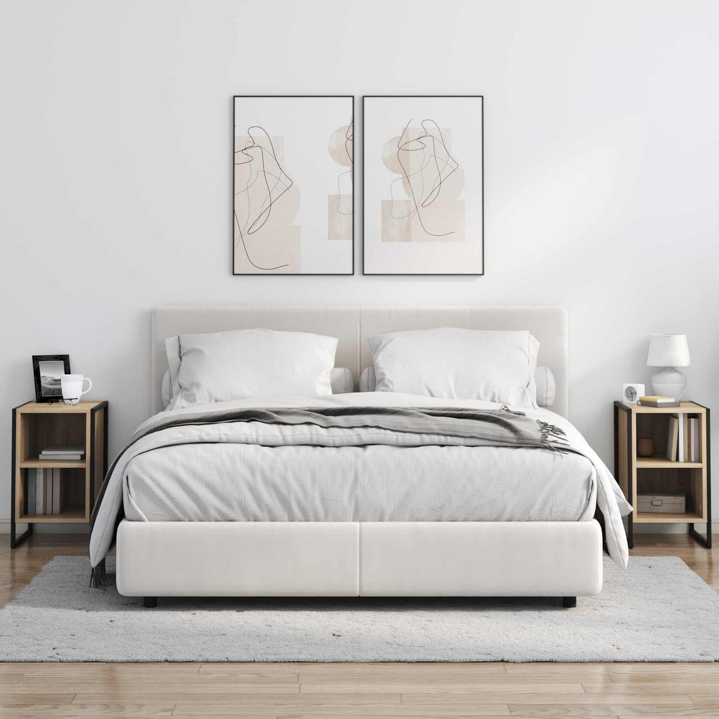 Nachtkastje Sonoma 39.5 x 30 x 50 cm Bewerkt hout is nu te koop bij PeponiXL, paradijselijk wonen!