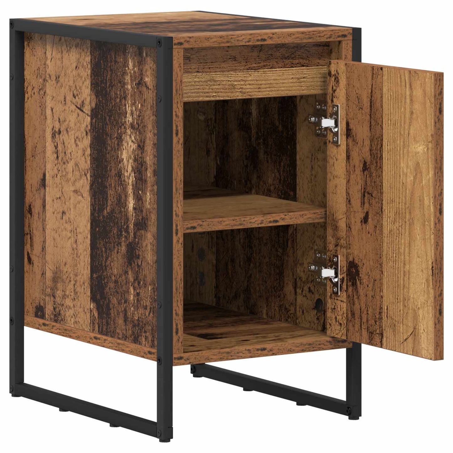 Nachtkastje 2 pcs Oud Hout 39,5 x 30 x 50 cm Bewerkt hout is nu te koop bij PeponiXL, paradijselijk wonen!