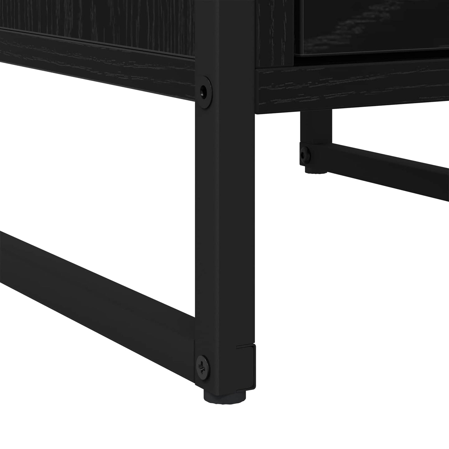 Nachtkastje met lade Zwart Eiken 39,5 x 30 x 50 cm Bewerkt hout is nu te koop bij PeponiXL, paradijselijk wonen!